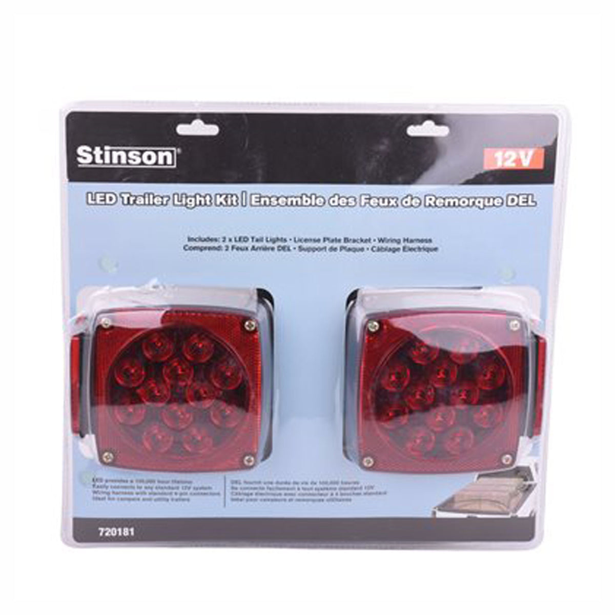 Ensemble de lumière pour remorque au LED