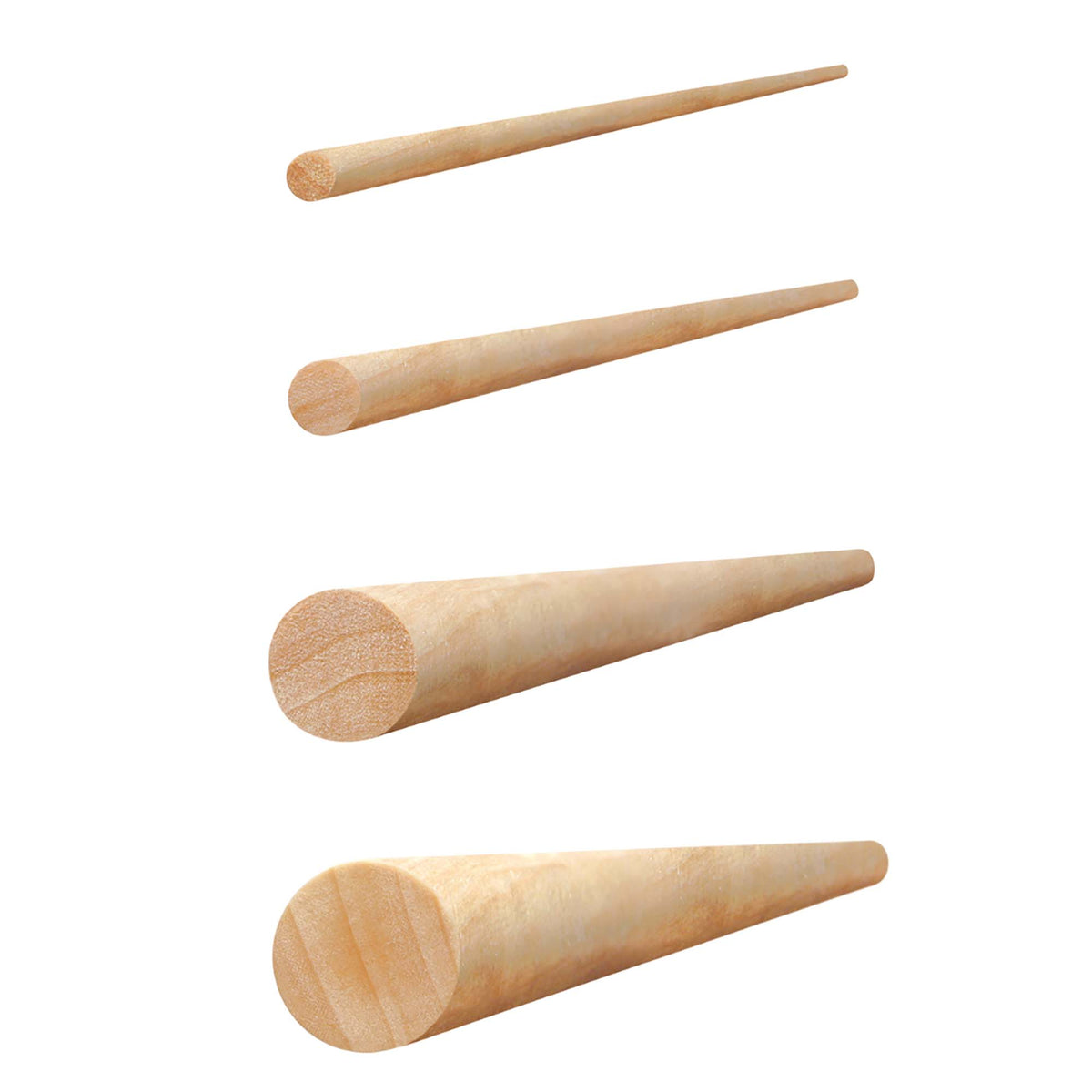 Goujon rond en bois de 3/4'' x 48"