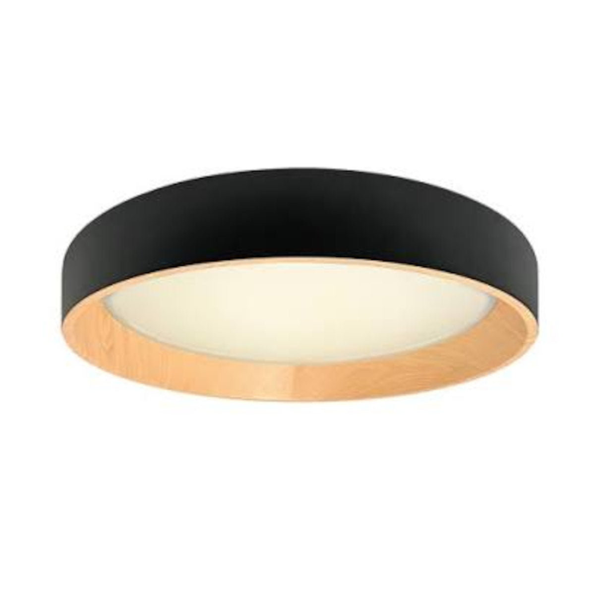Plafonnier Rond Au Del York, Noir, 20''