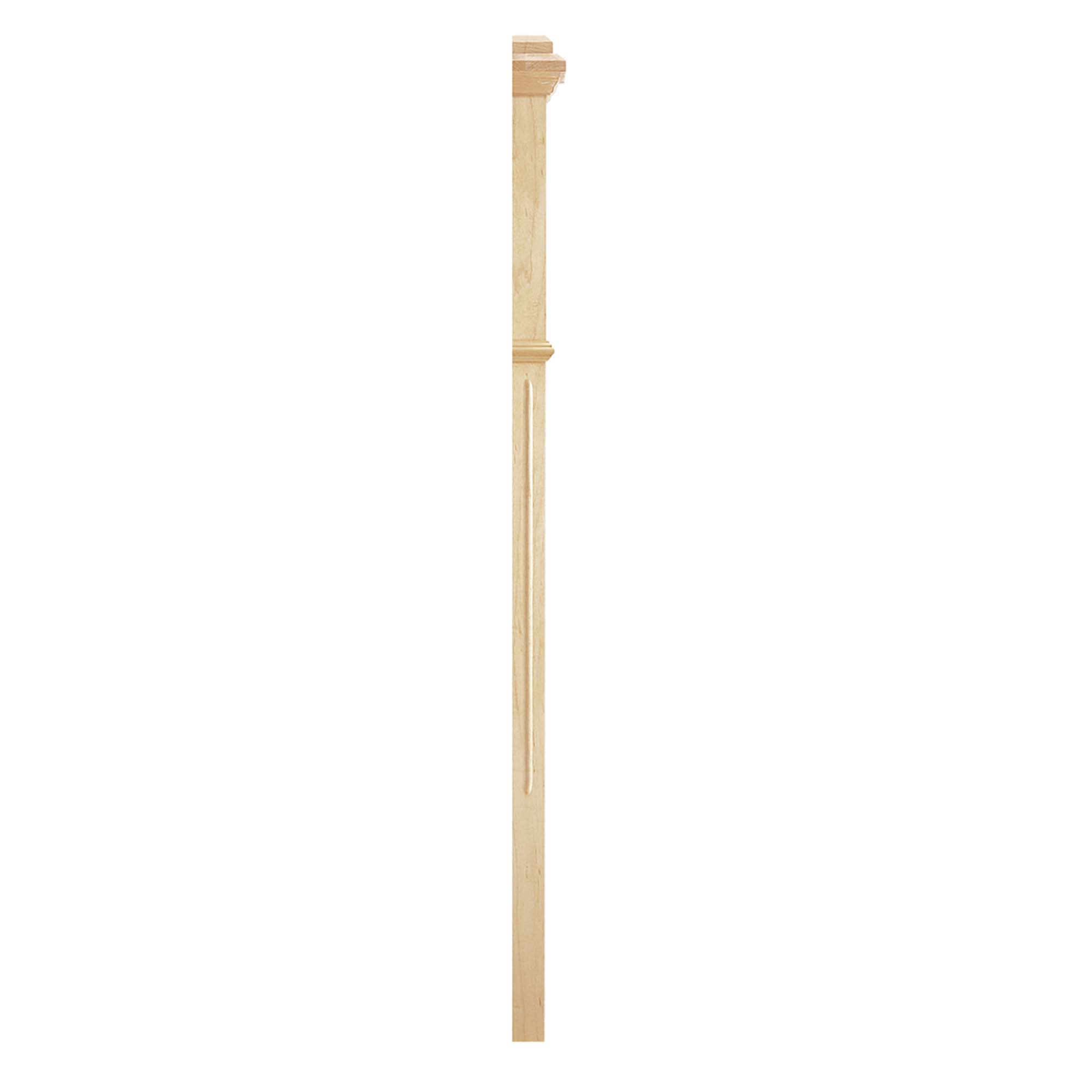 Demi-poteau de style victorien en chêne de 44''