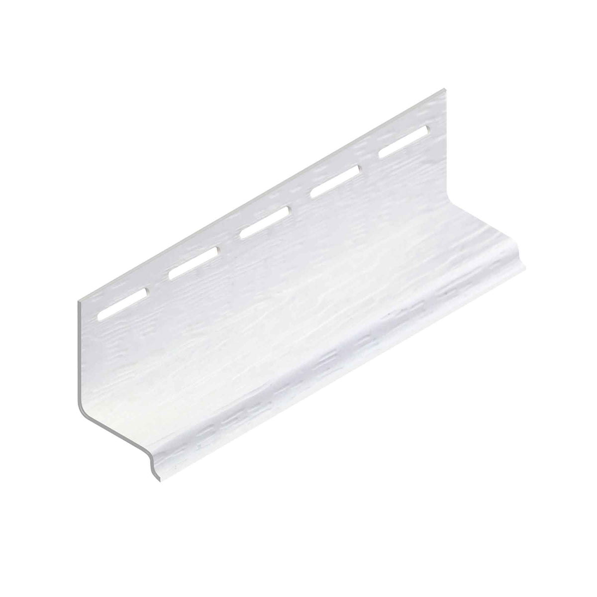 Moulure d&#39;égouttement en vinyle blanc, 12&#39; x 1-1/2&quot; x 2&quot;