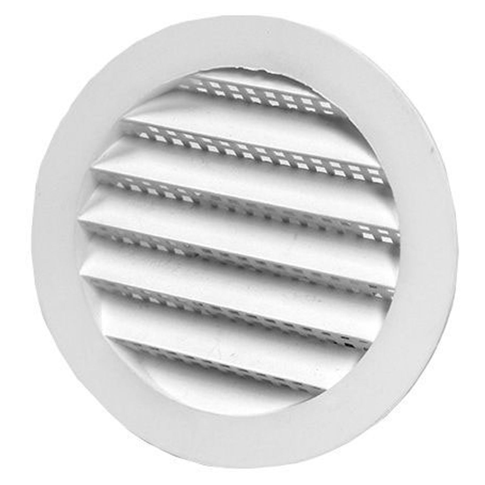 Volets mini en plastique, blanc, rond, 2-1/5''