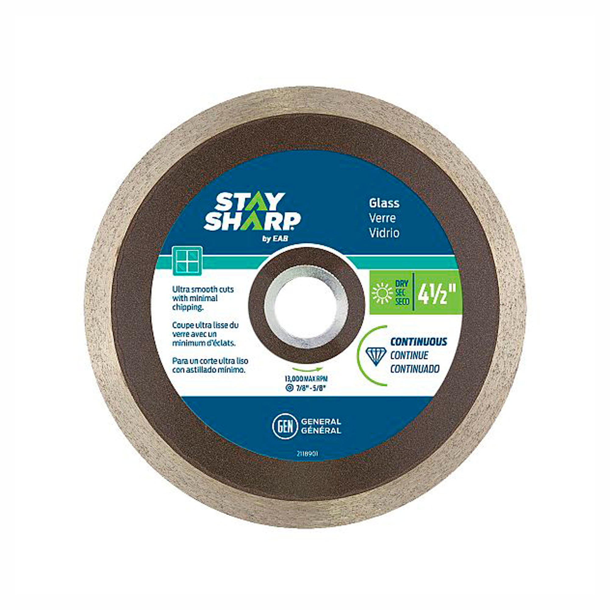 Lame de scie pour la pâte de verre, 4-1/2''