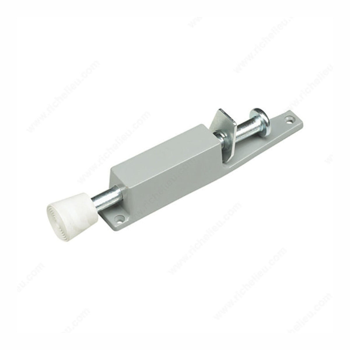 Butoir, cale-porte, amovible, zinc moulé, gris pâle, 5-1/4''