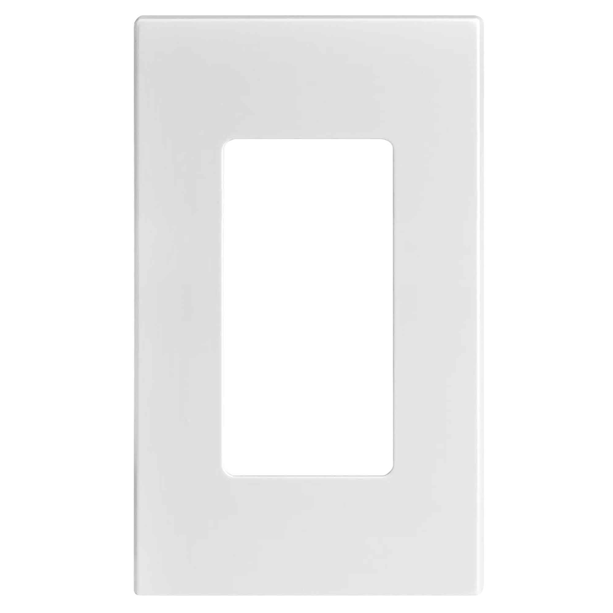 Plaque murale Decora sans vis pour 1 dispositif, blanc