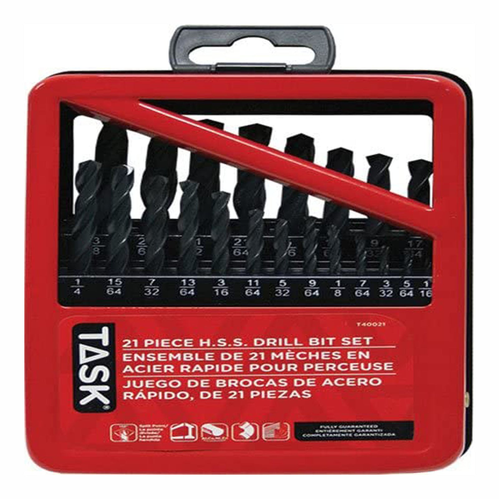 Ensemble de 21 mèches rapides pour l'acier