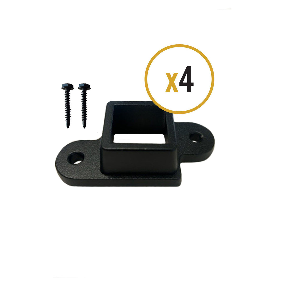 Support à niveau, noir (emballage de 4)