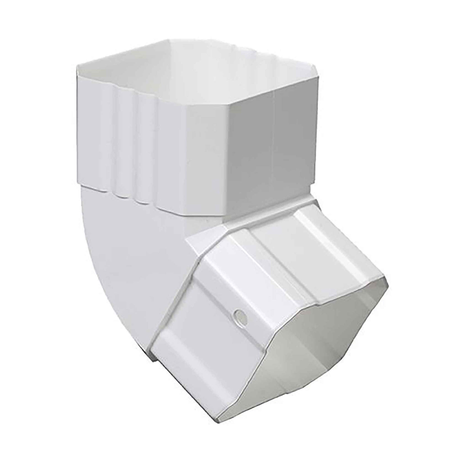 Coude cannelé K-Snap, 2-1/2'', blanc