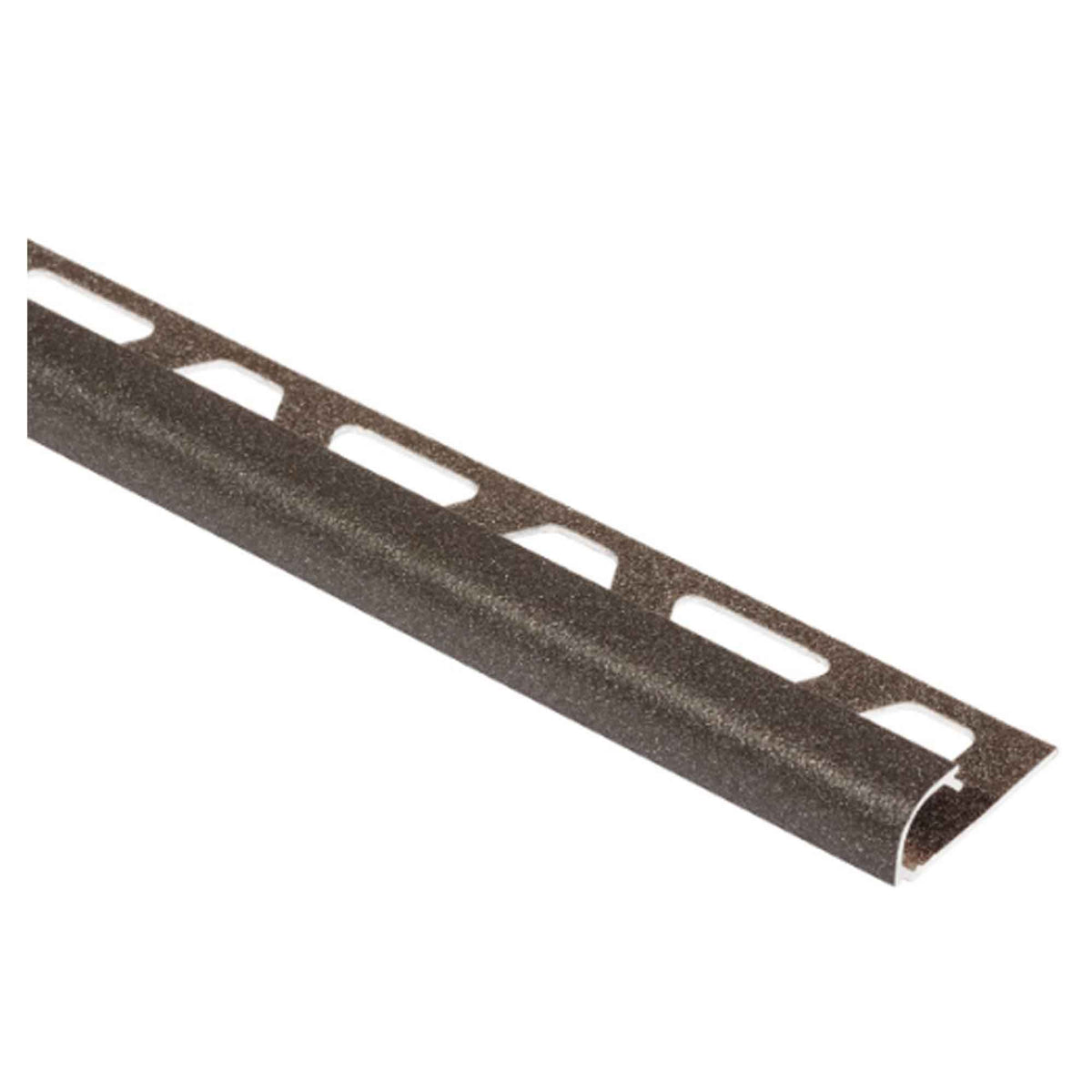 Moulure profilée de finition rondec en aluminium anthracite clair 3/8'', 8'