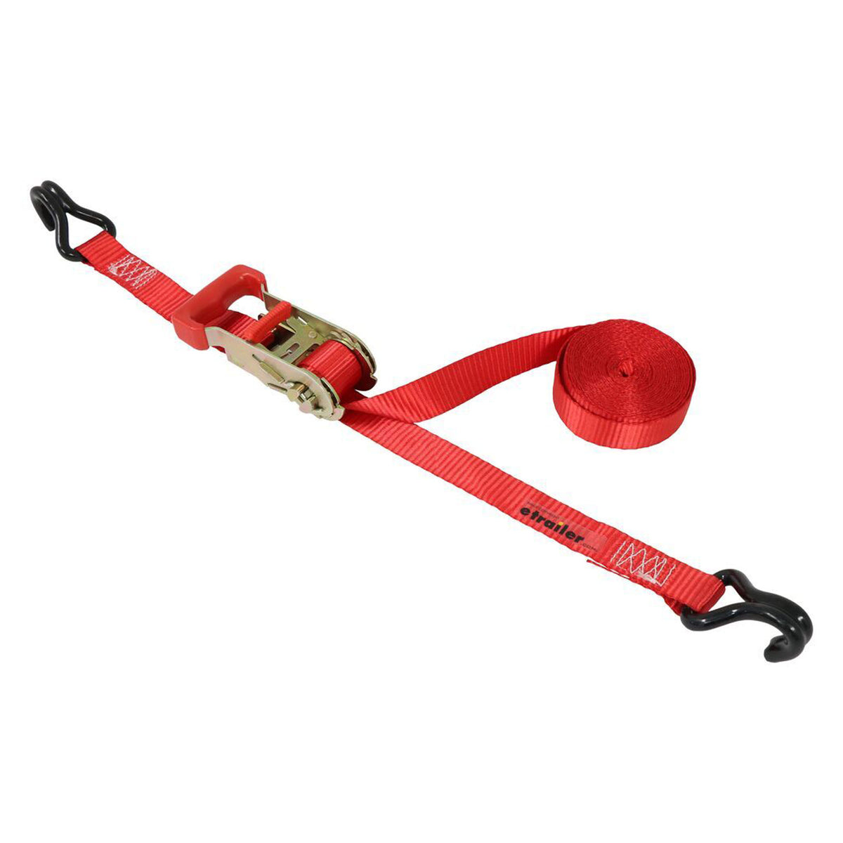 Attache à cliquet avec crochet double J, 1'' x 15' (2 000lbs)