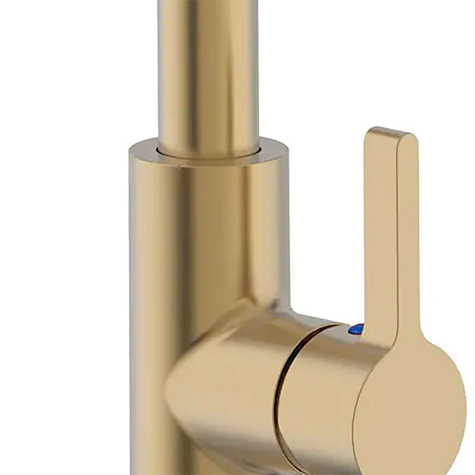 Robinet de cuisine Anna à 2 jets, 1 poignée avec douchette, or champagne