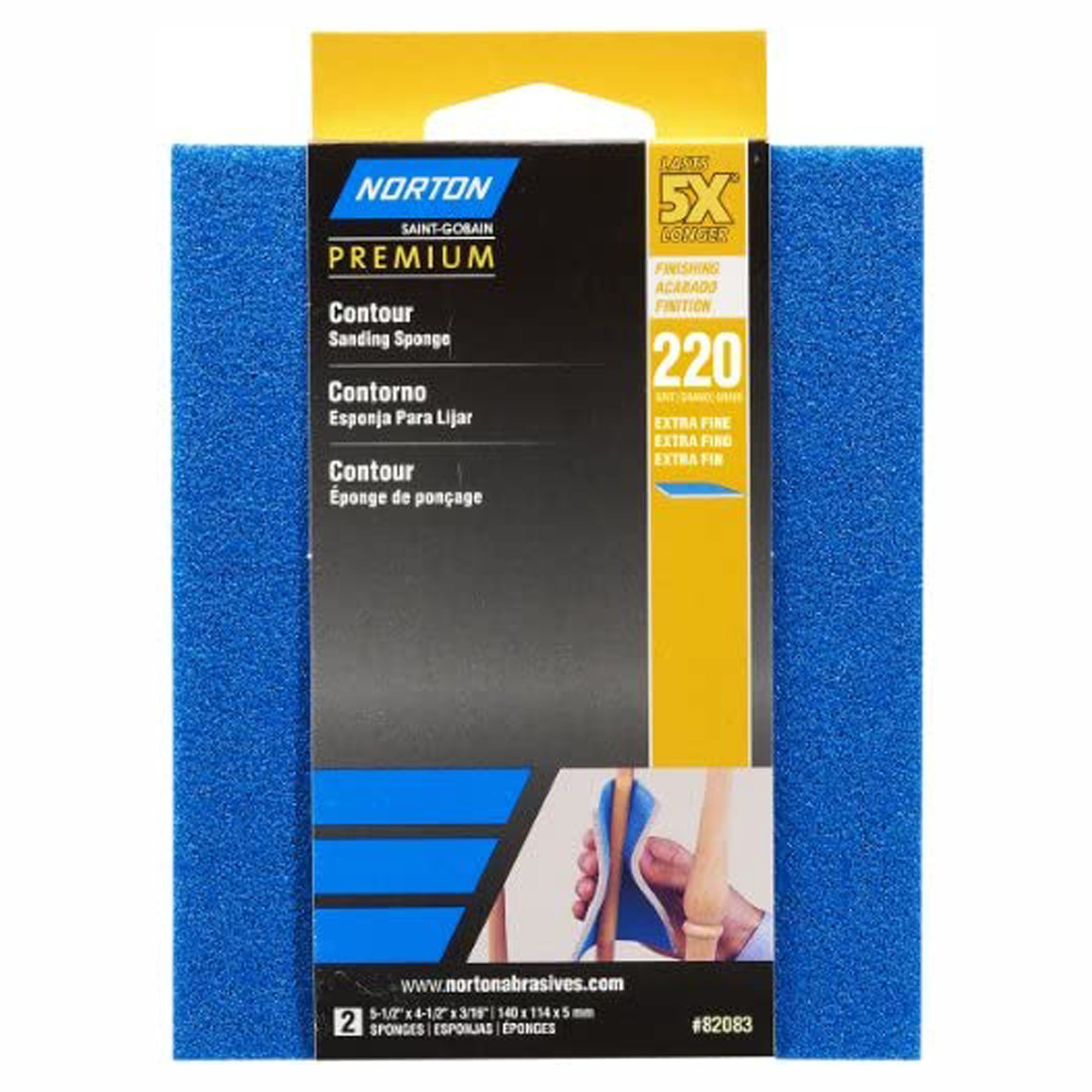 Éponge de ponçage de contour, 220 gr 