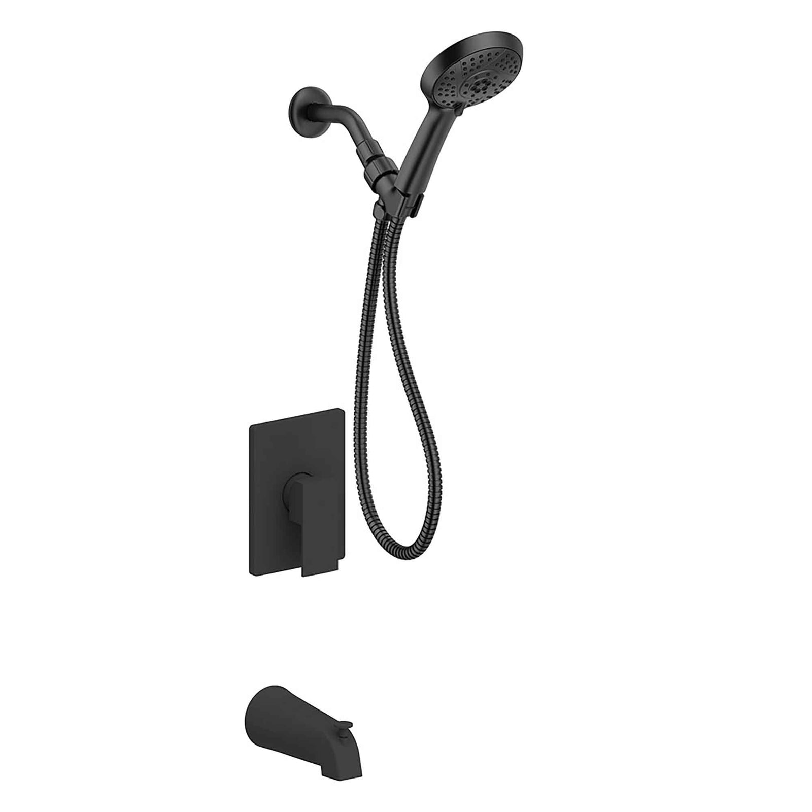 Ensemble de bains-douches robinet, noir mat