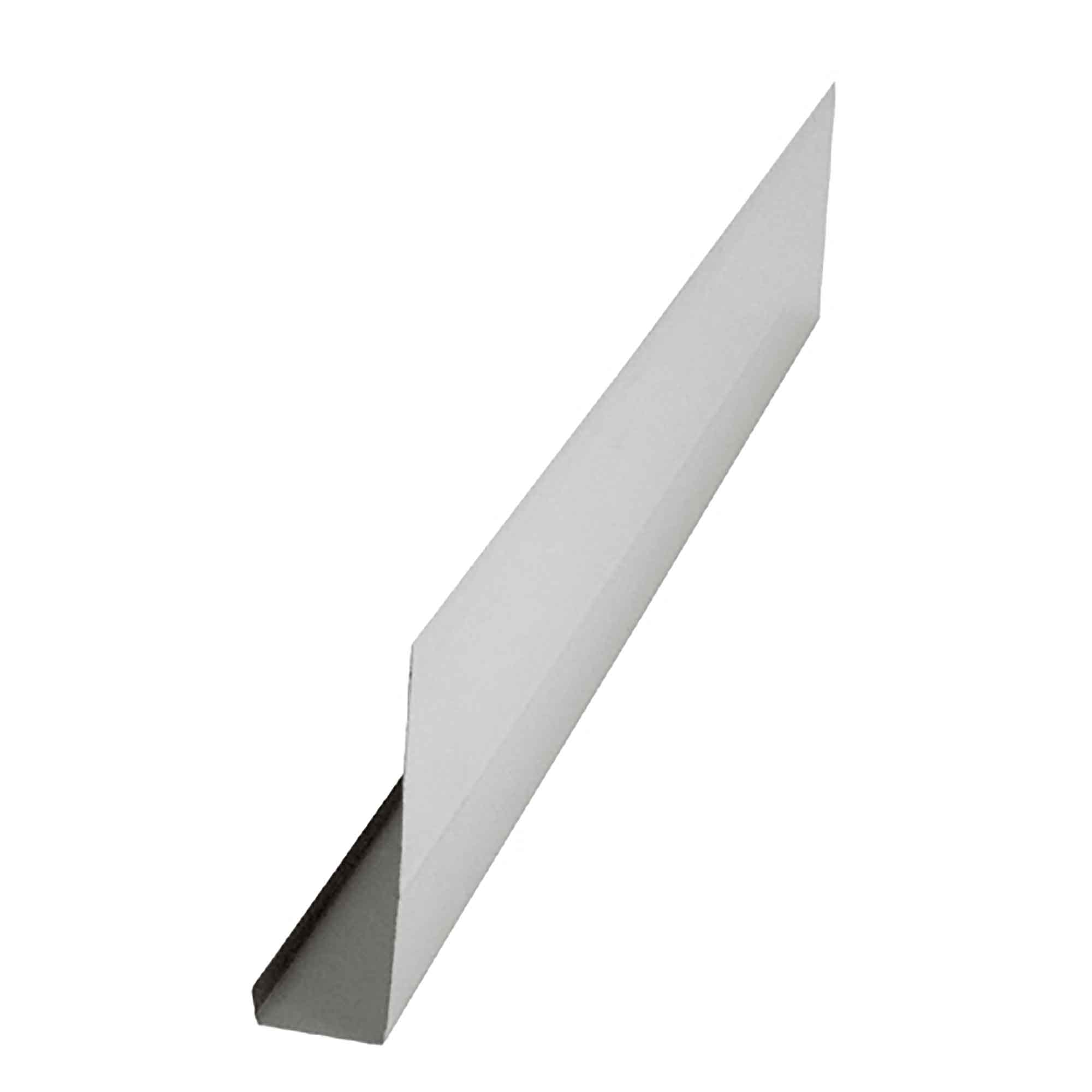 Bordure de toit en aluminium, 4'' x 10', blanc