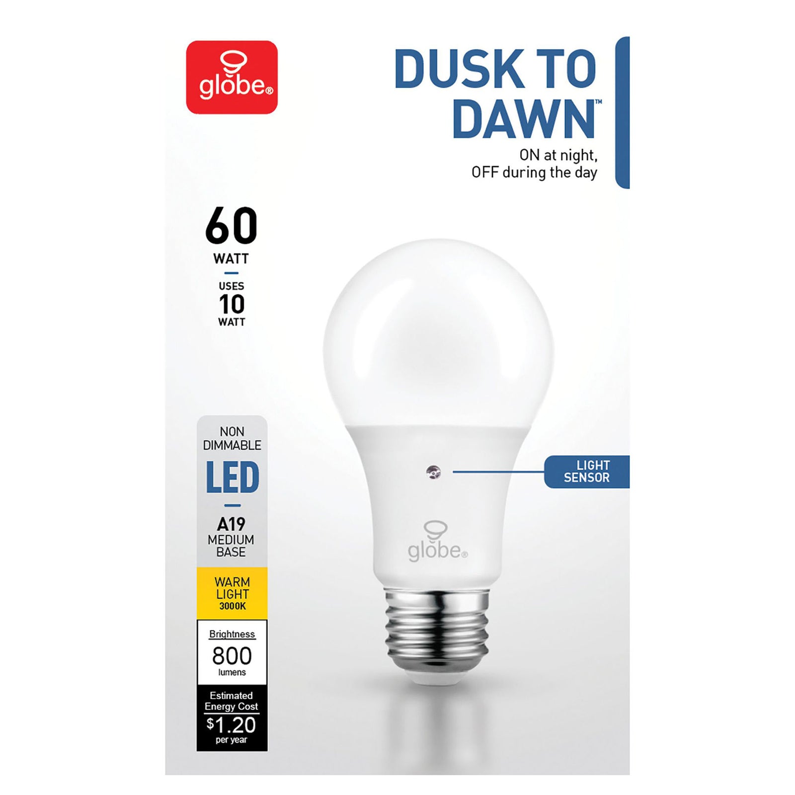 Ampoule DEL avec œil magique, A19, 60 watts