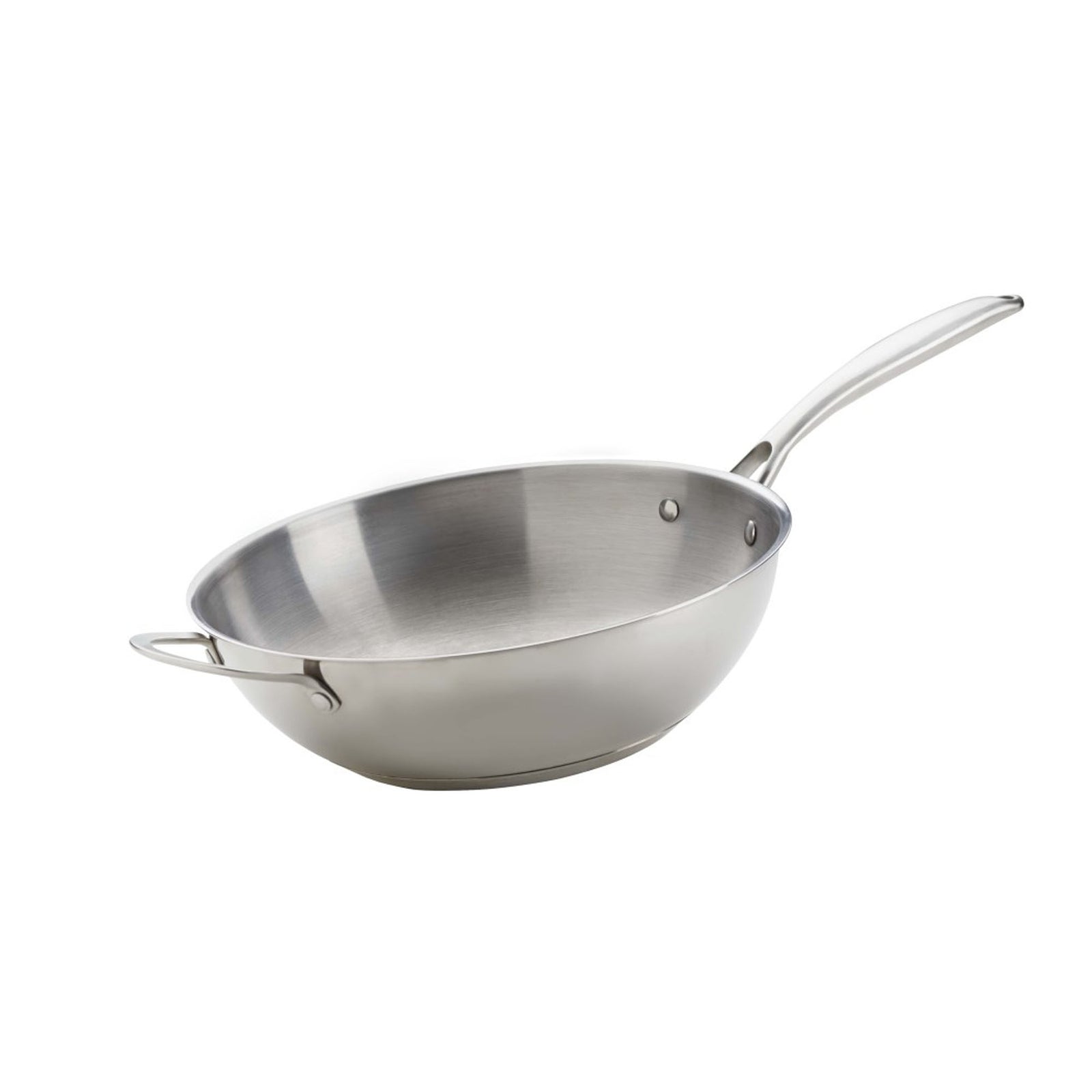 Wok en acier inoxydable, 12''