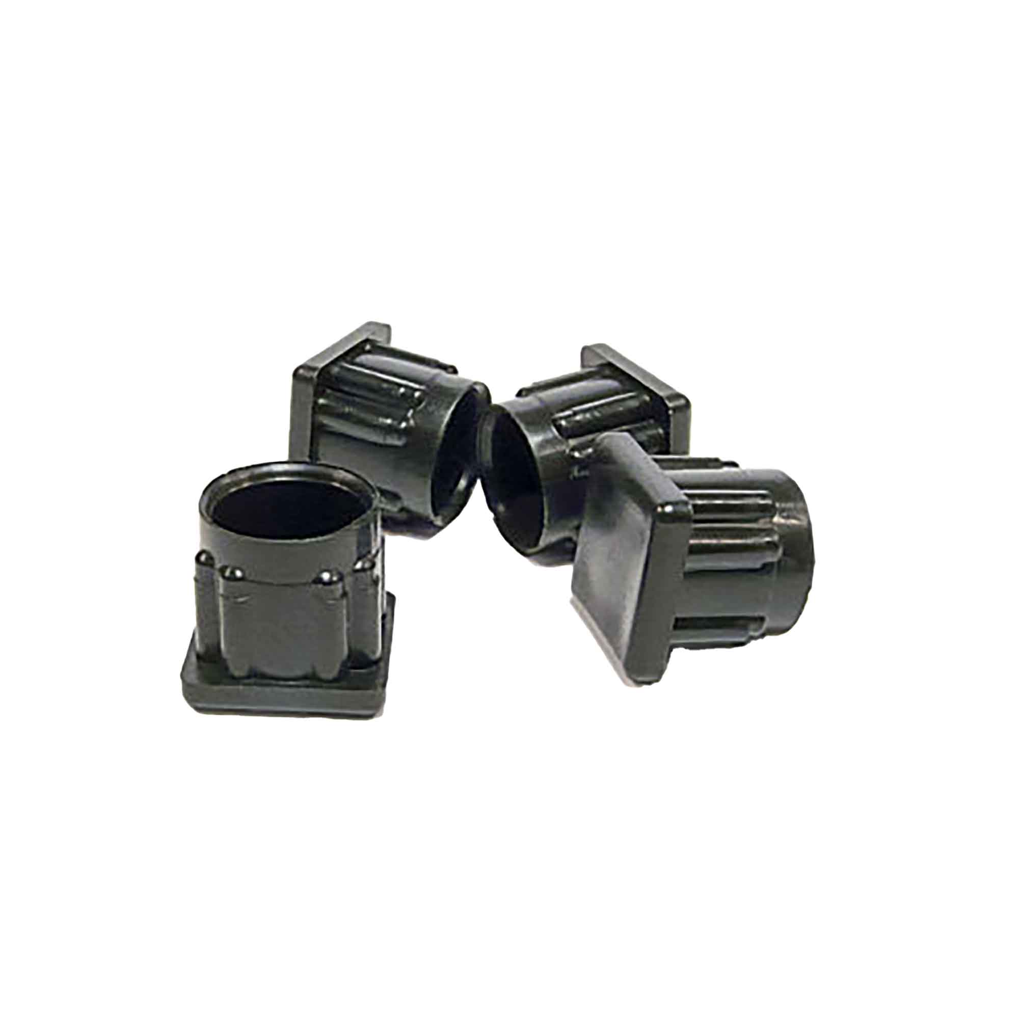 Patin carré, droit, noir, 15/16'' (emballage de 4)