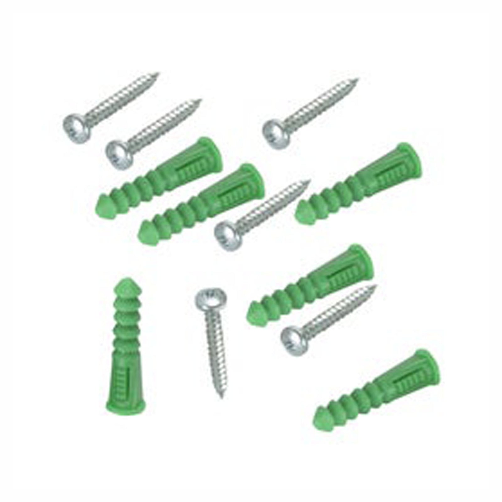 Ancrage de plastique avec vis, 5/16'' (emballage de 12)