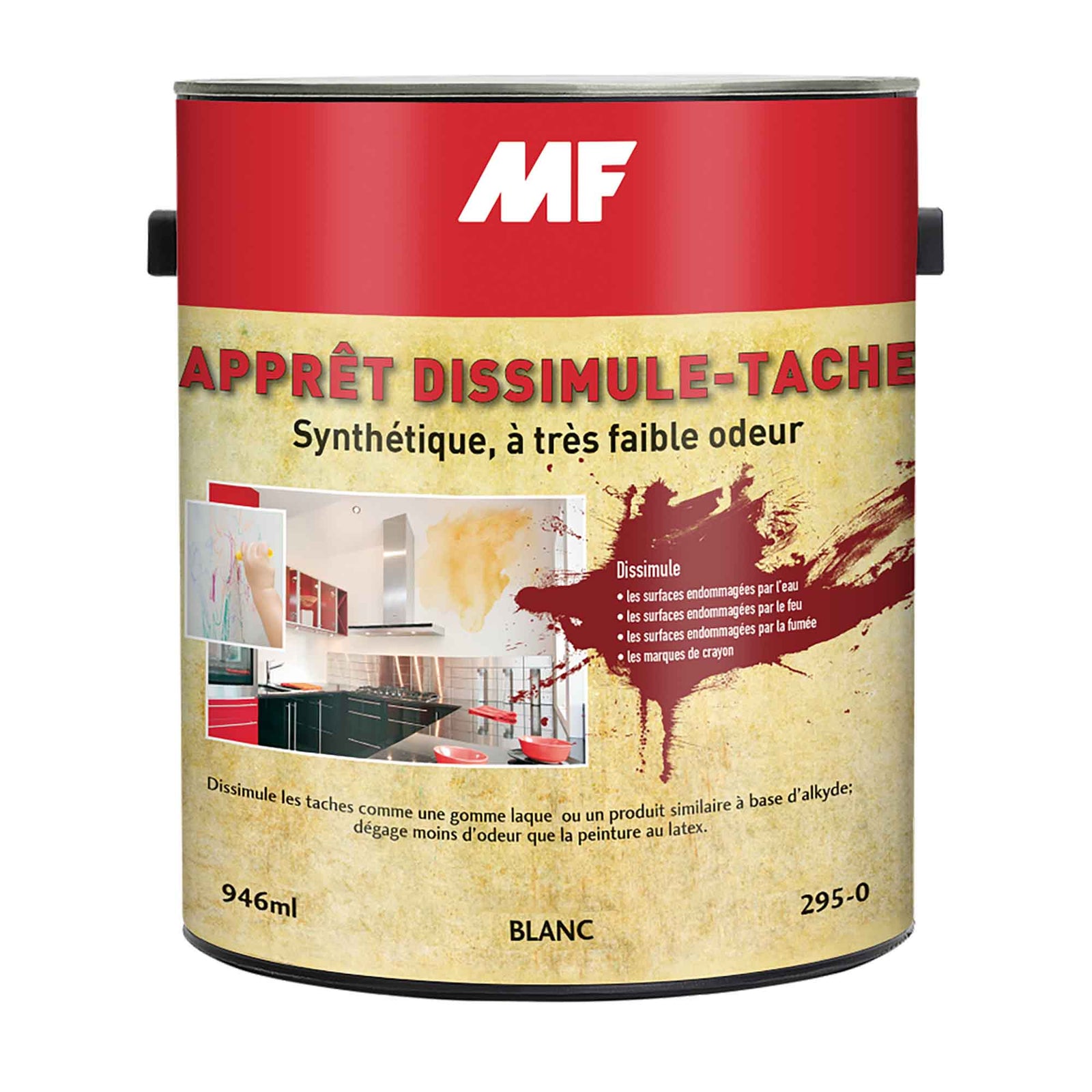 Peinture intérieur appret MF dissimule tache, 3,78 litres