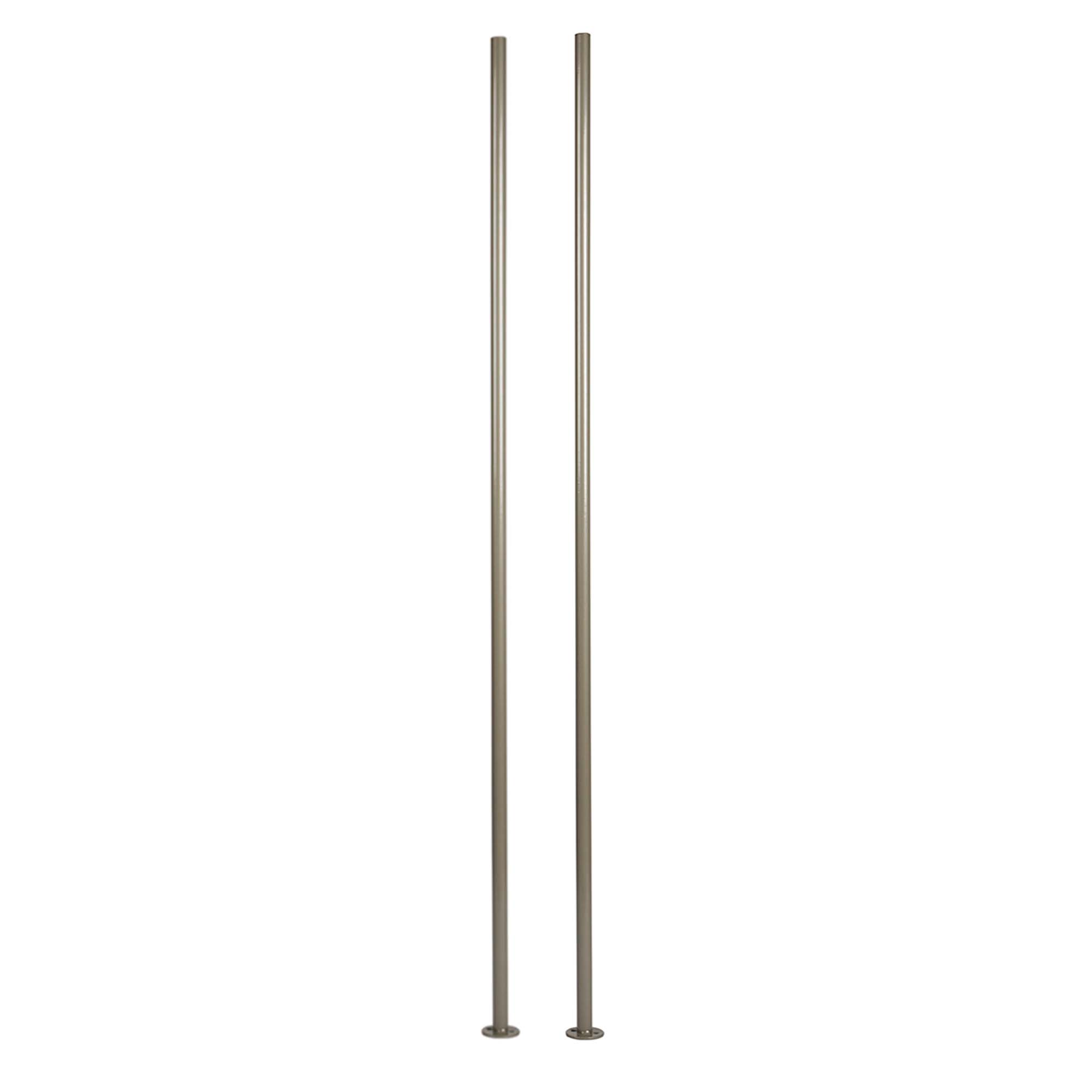 Ensemble de 2 tiges de 40''-1/2'' en fer forgé 