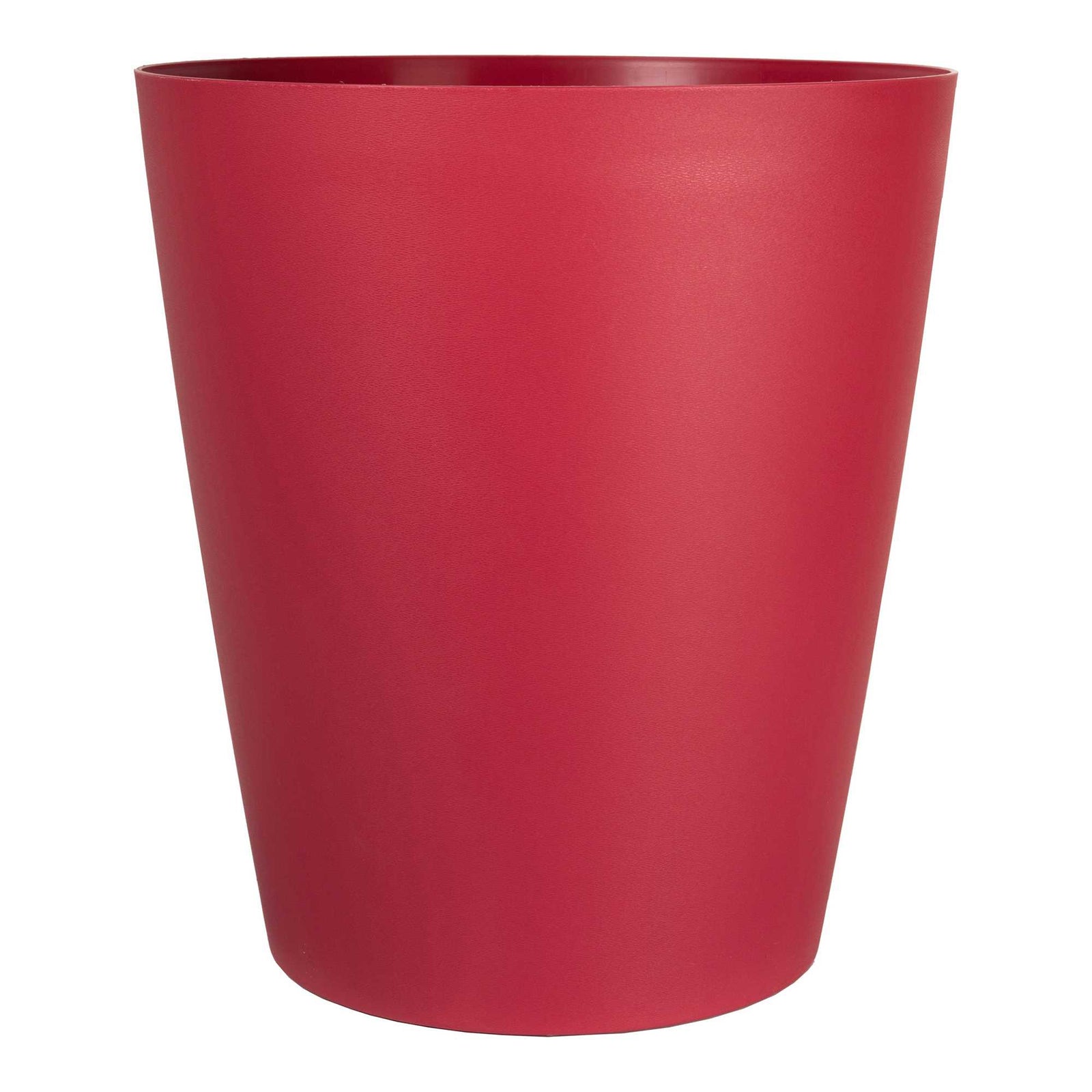 Jardinière Bistro ronde et rouge, 12'' x 13,63''