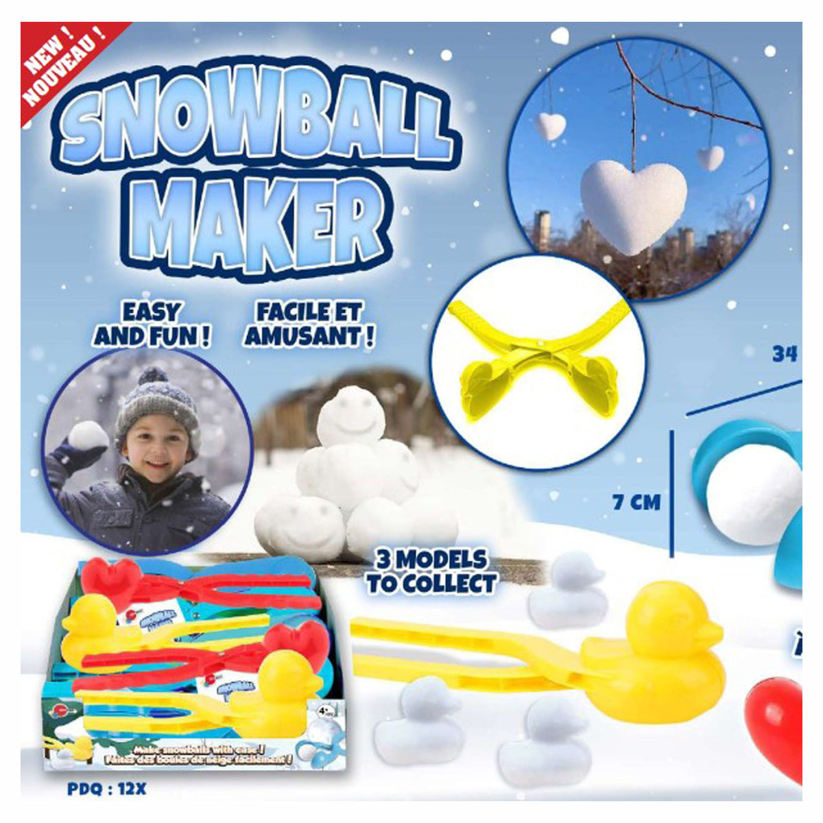 Moule à balle de neige, Snowball maker