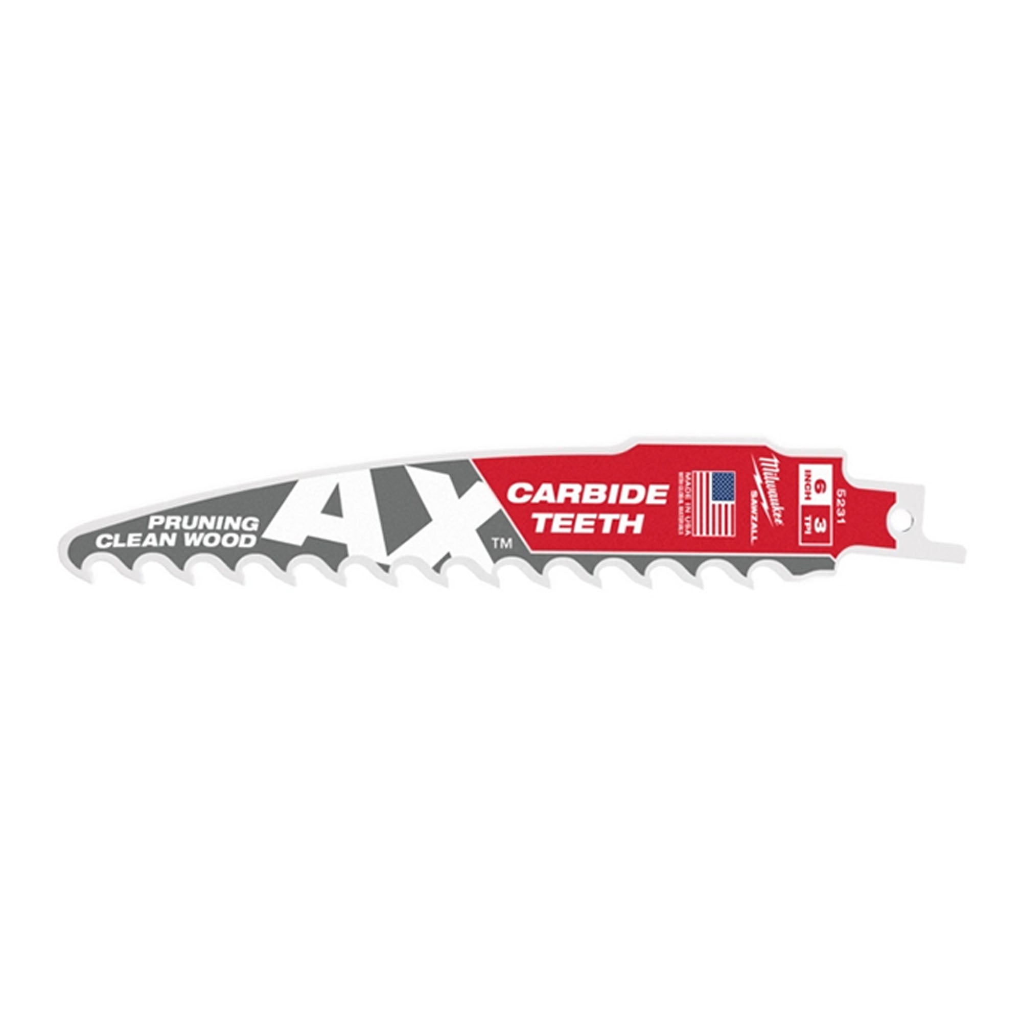 Lame de scie alternative The AX pour élagage du bois, 6'' X 3 TPI