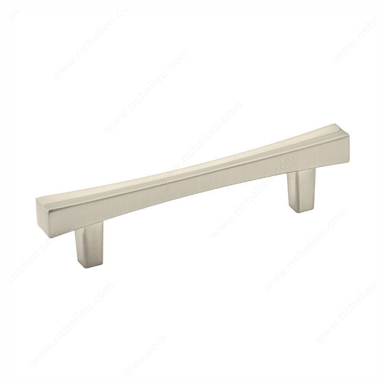 Poignée transitionnelle, nickel brossé, 96 mm