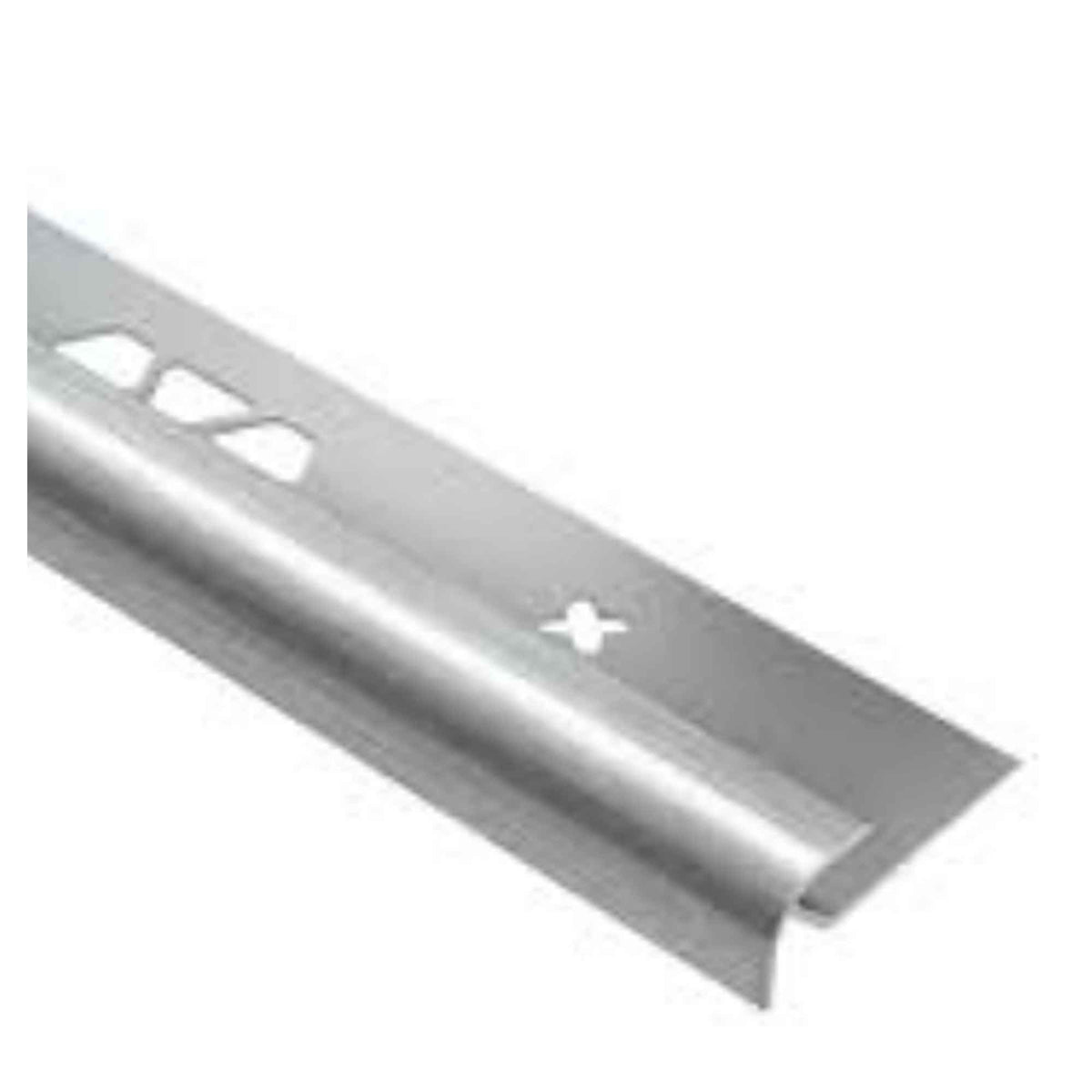 Moulure profilée ronde VINPRO-RO en aluminium chromé brossé, 1/8''