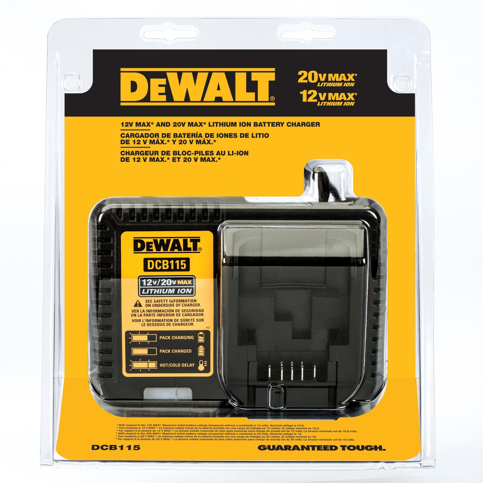 Chargeur pour batterie au 12/20V MAX DEWALT 