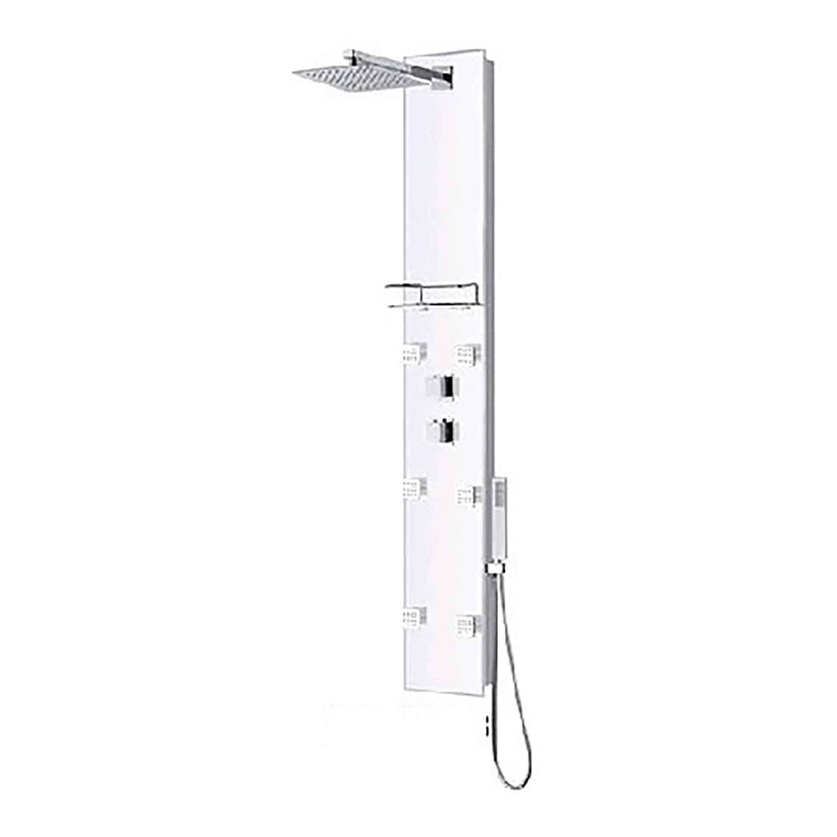 Colonne de douche Zara à 6 jets, blanc