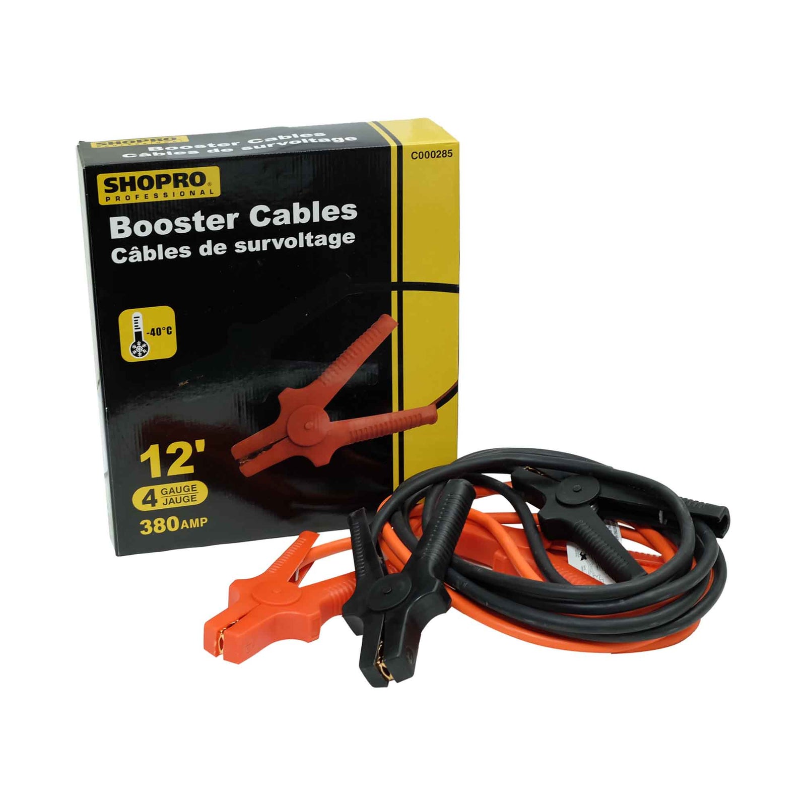 Câbles de survoltage de calibre 4, 12'