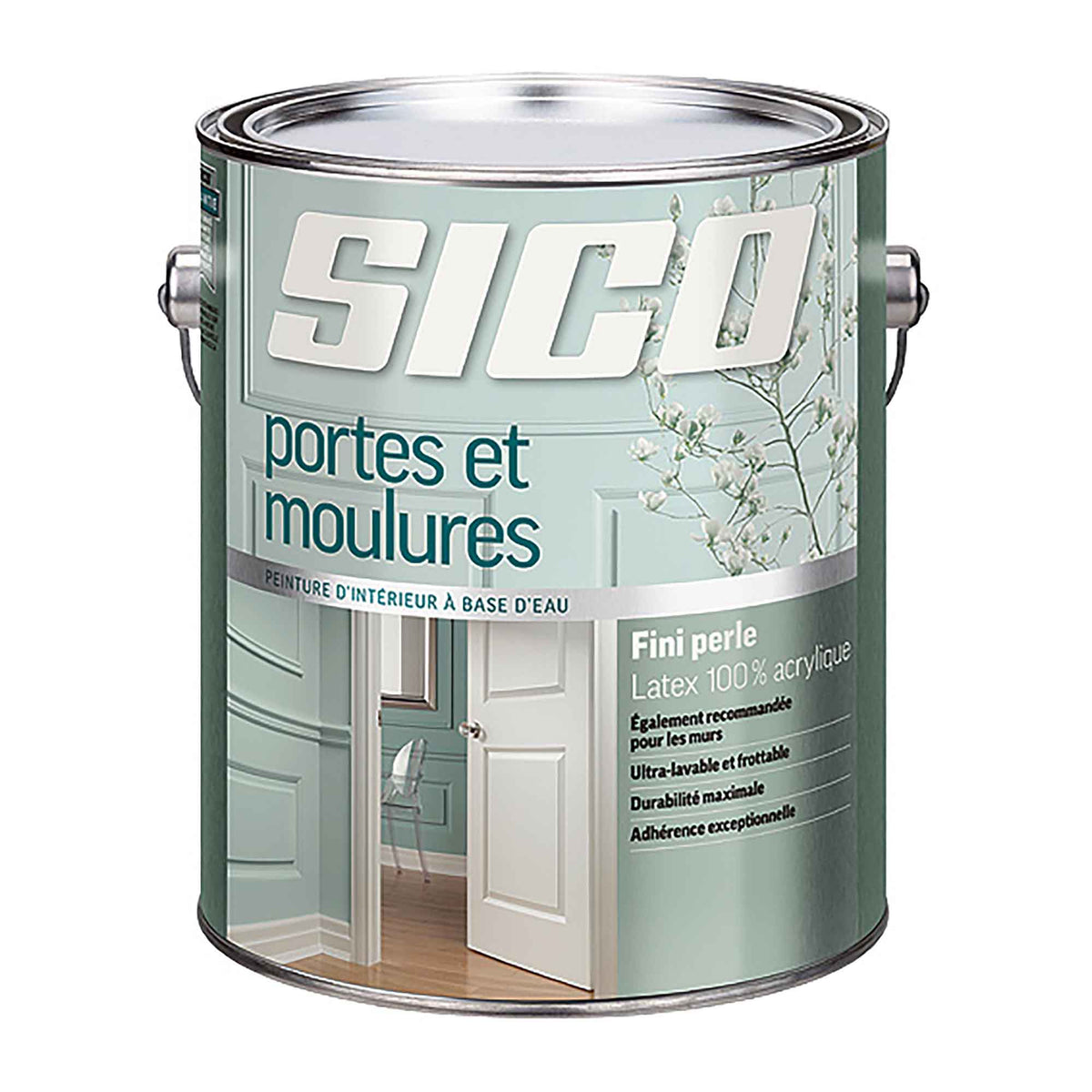 Peinture intérieure au latex pour portes et moulures, Base 3, 875 ml