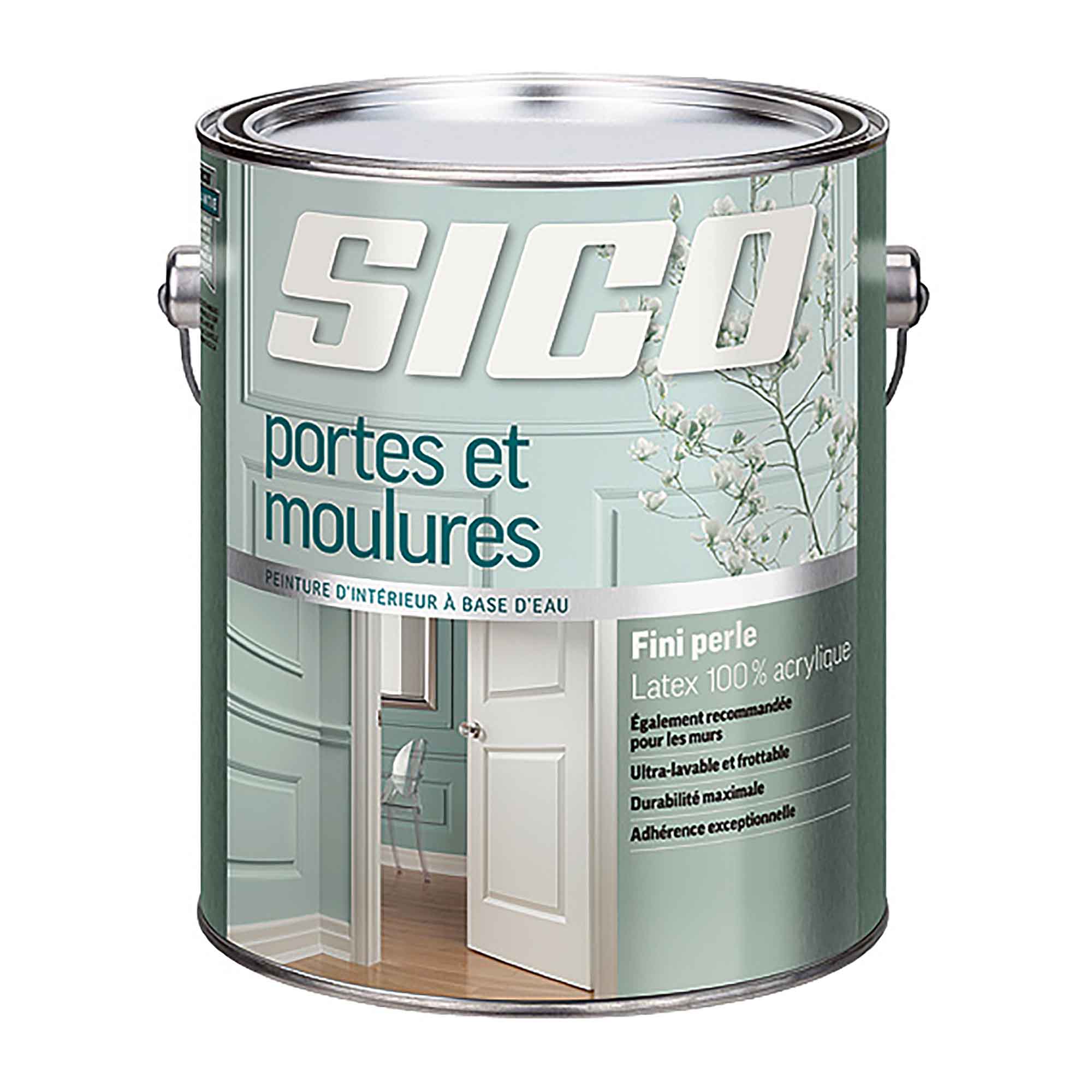Peinture intérieure au latex pour portes et moulures, Base 3, 875 ml