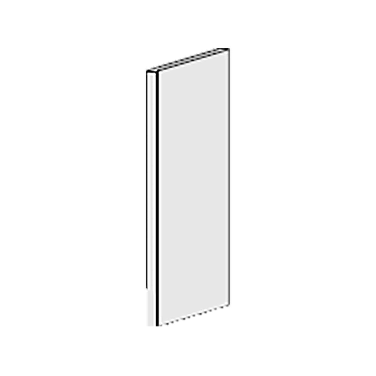 Panneau d&#39;armoire décoratif 12&#39;&#39; x 36&#39;&#39;, gris lustré