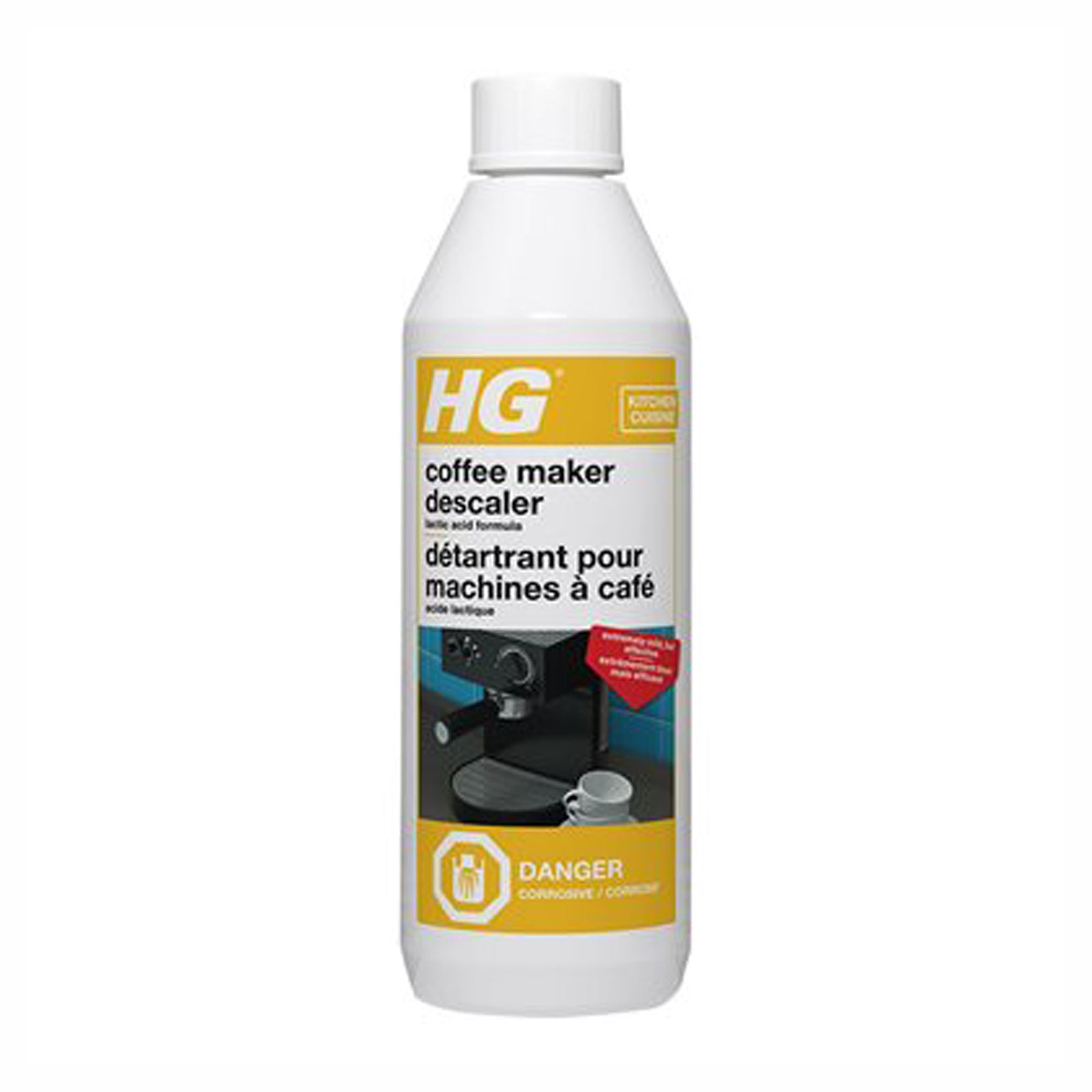 Détartrant pour cafetière, acide lactique, 500 ml