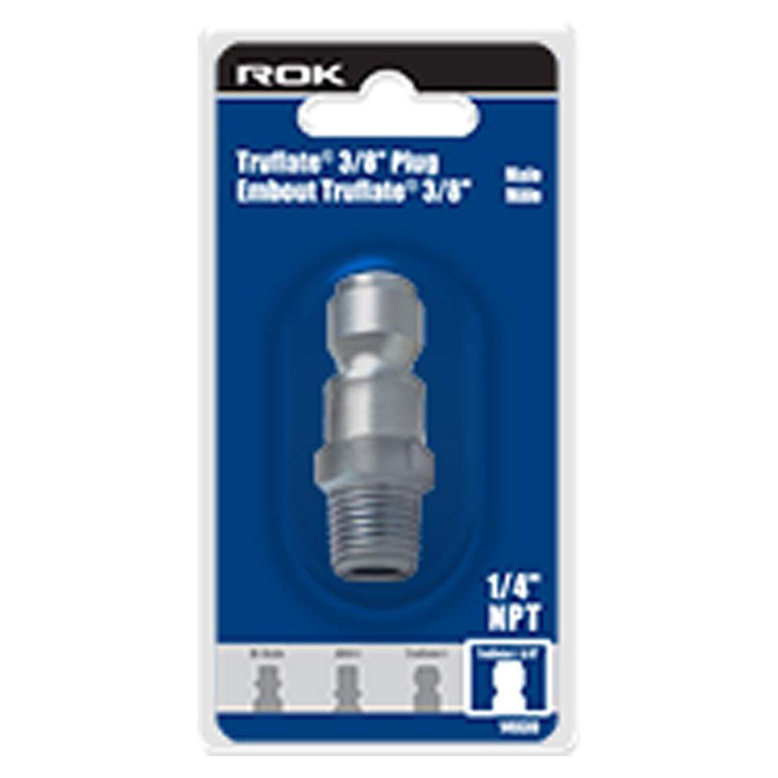 Embout de type Tru-Flate, 3/8'' mâle 1/4'' NPT