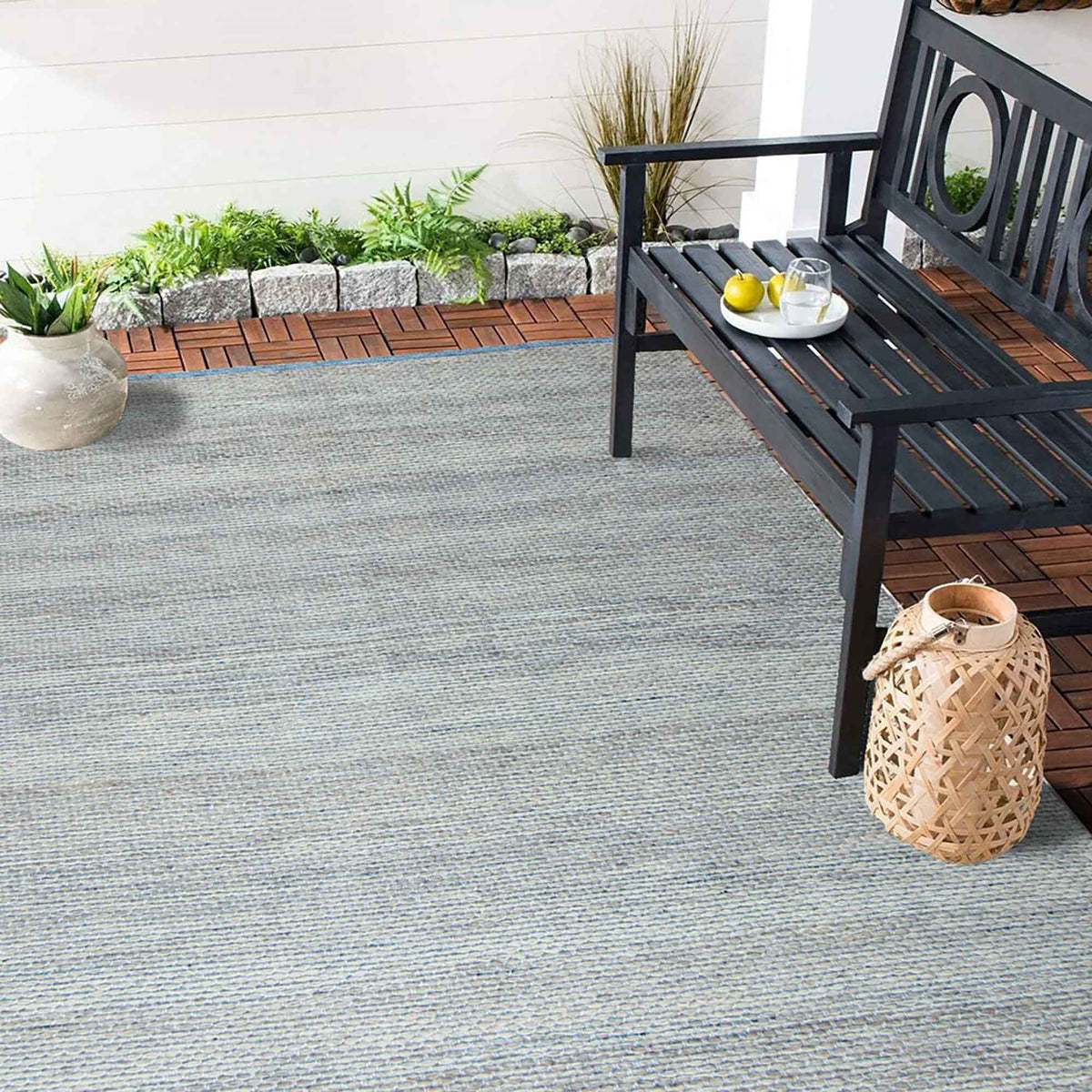 Tapis Océan, 5&#39; x 7&#39; (bleu naturel) 