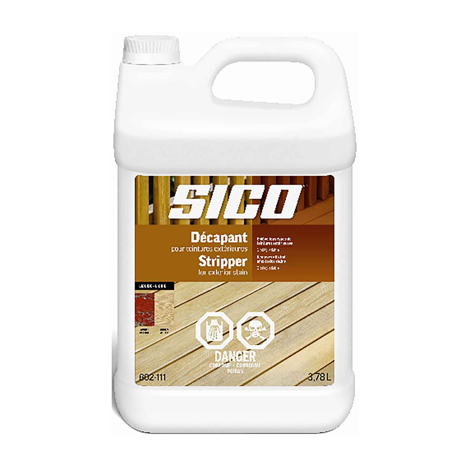 Nettoyeur et conditionneur pour teinture extérieur, 3,78 Litres