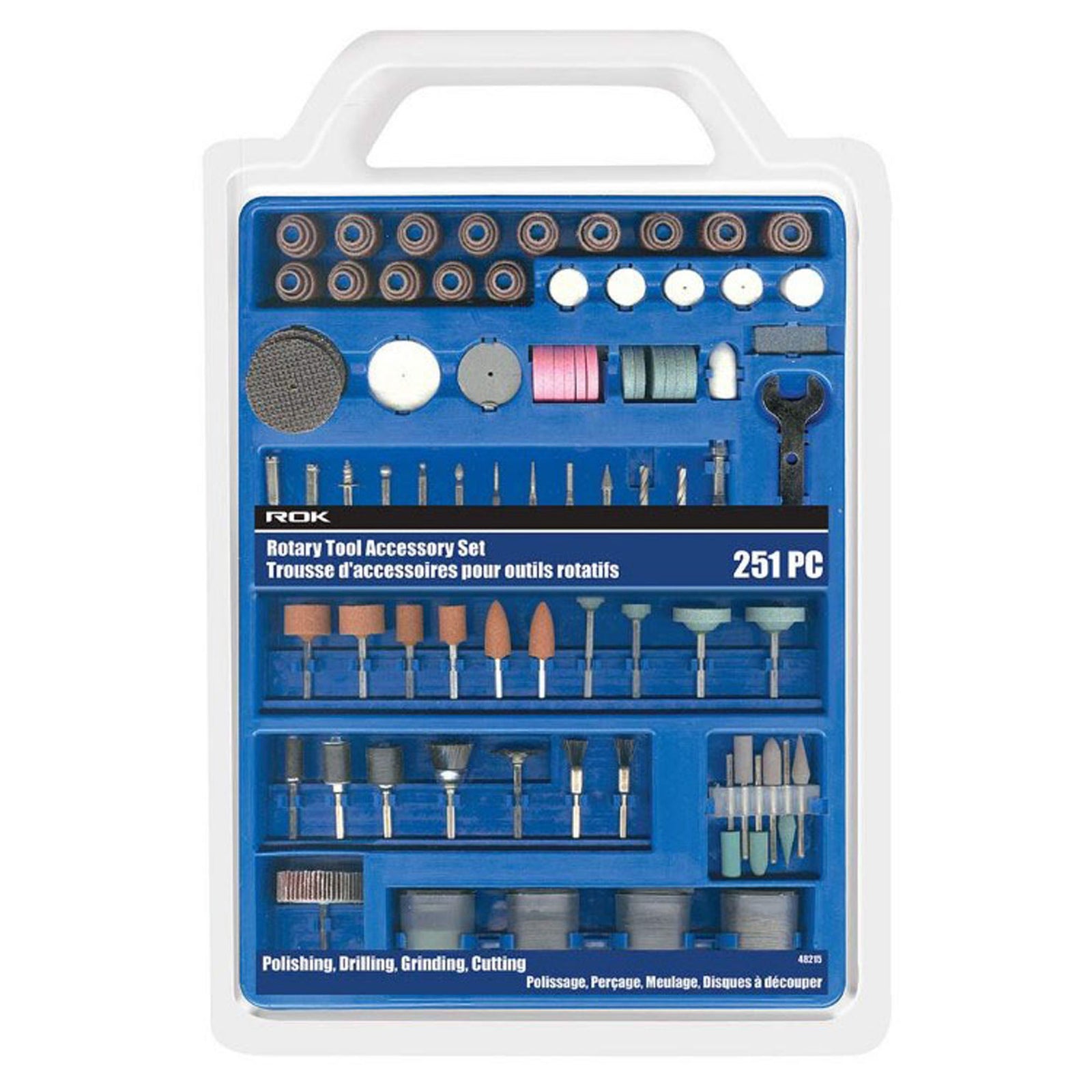 Ensemble d'outils rotatifs (emballage de 251 pièces)