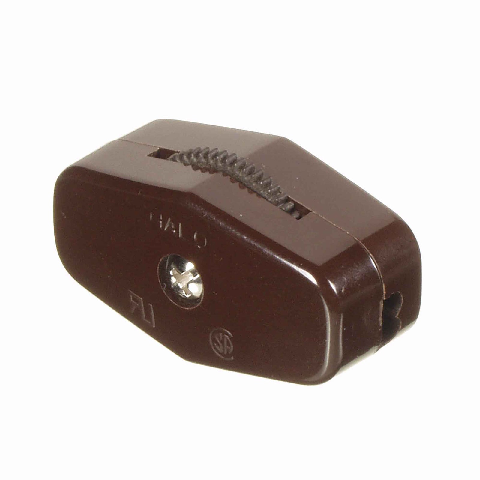 Interrupteur rotatif unipolaire marche et arrêt de 6 A / 125 V, brun