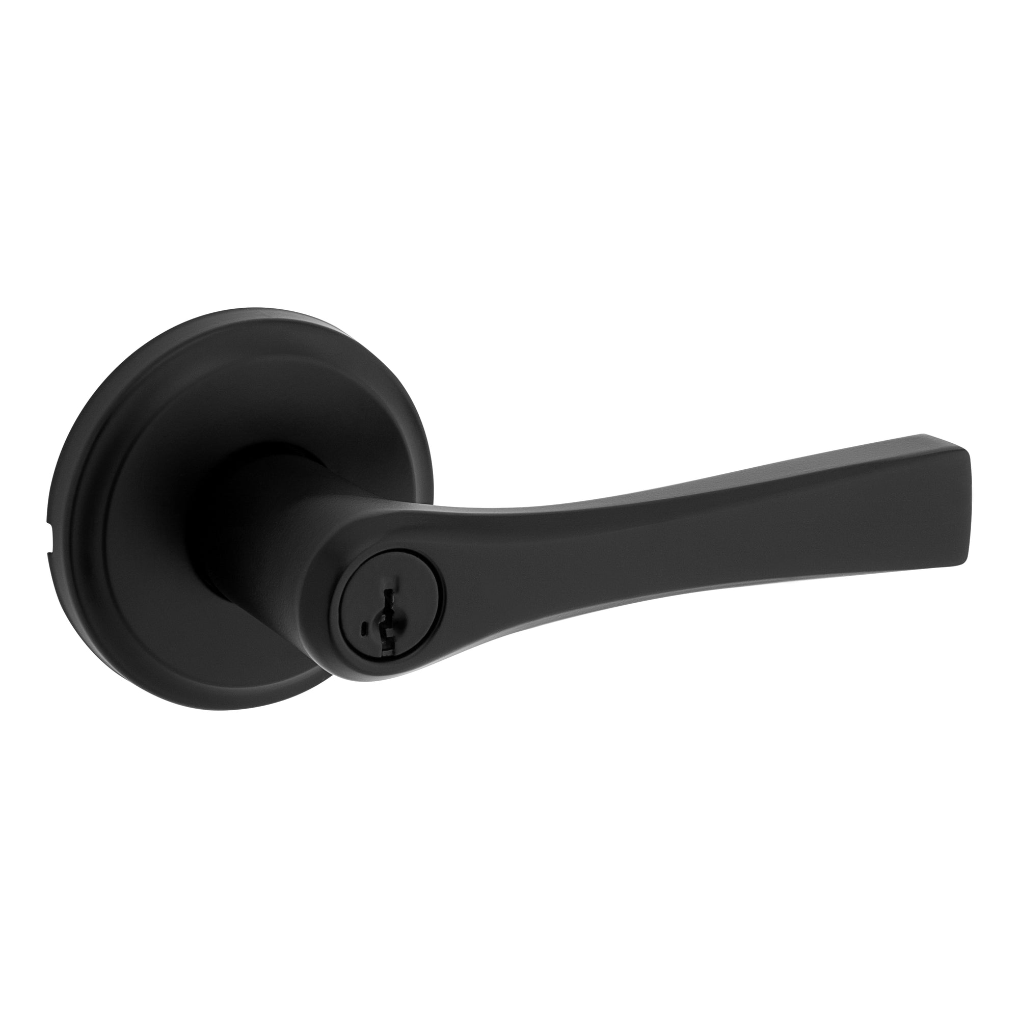 Levier d'entrée Round Katella, noir mat