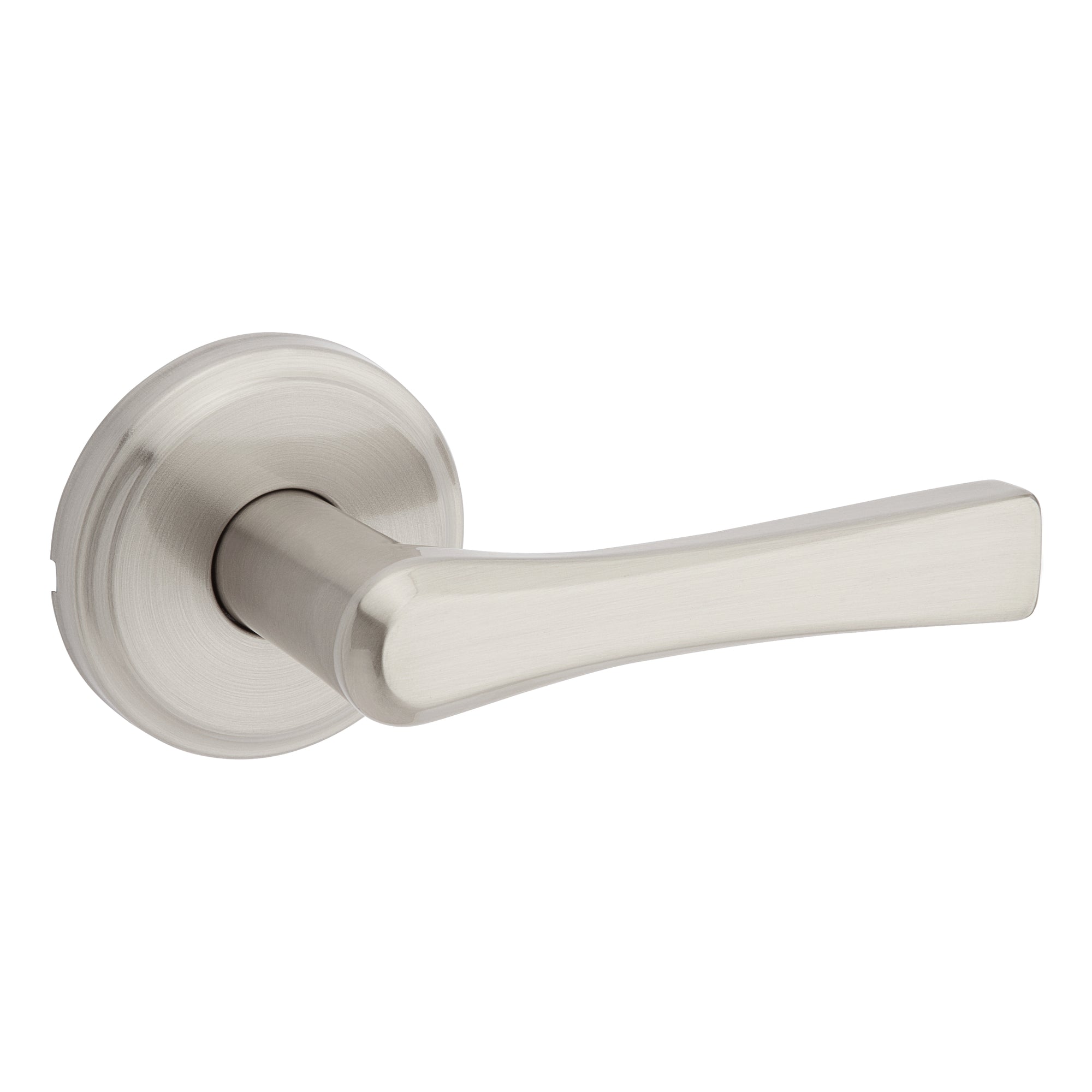 Levier de passage Round Katella, nickel satiné