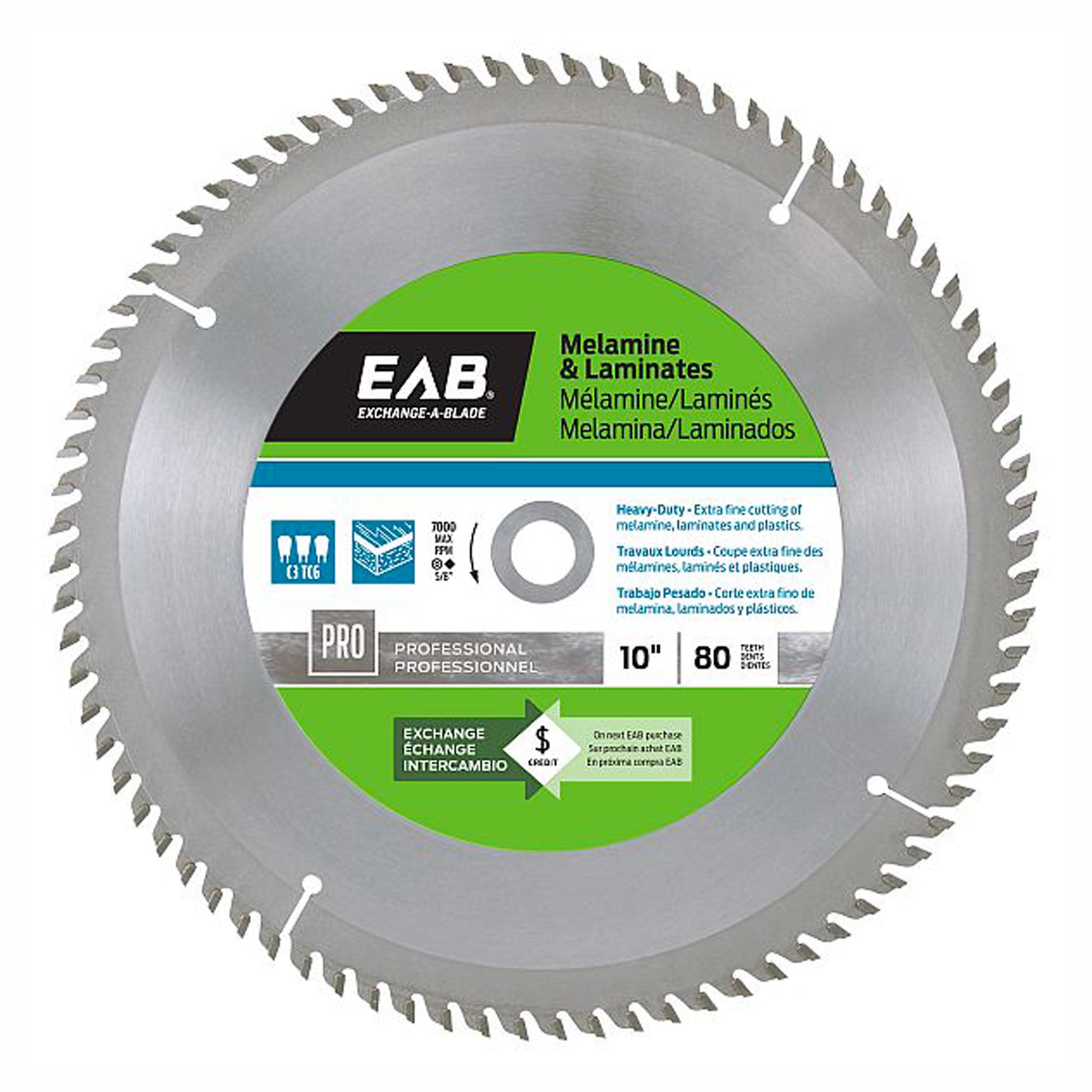 Lame de scie professionnelle, pour la mélamine, 10'' x 80 dents