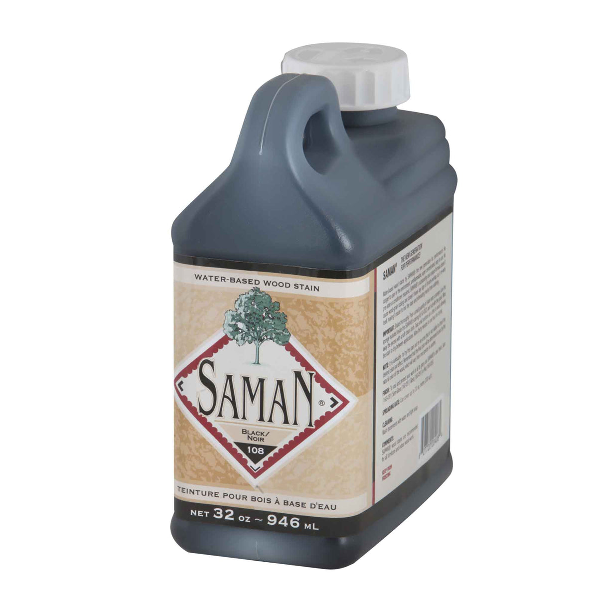 Teinture pour bois à base d&#39;eau Noir, 946 ml                    