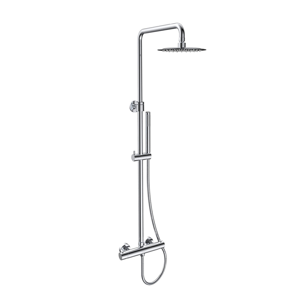 Colonne de douche ronde Élite avec douchette, chrome