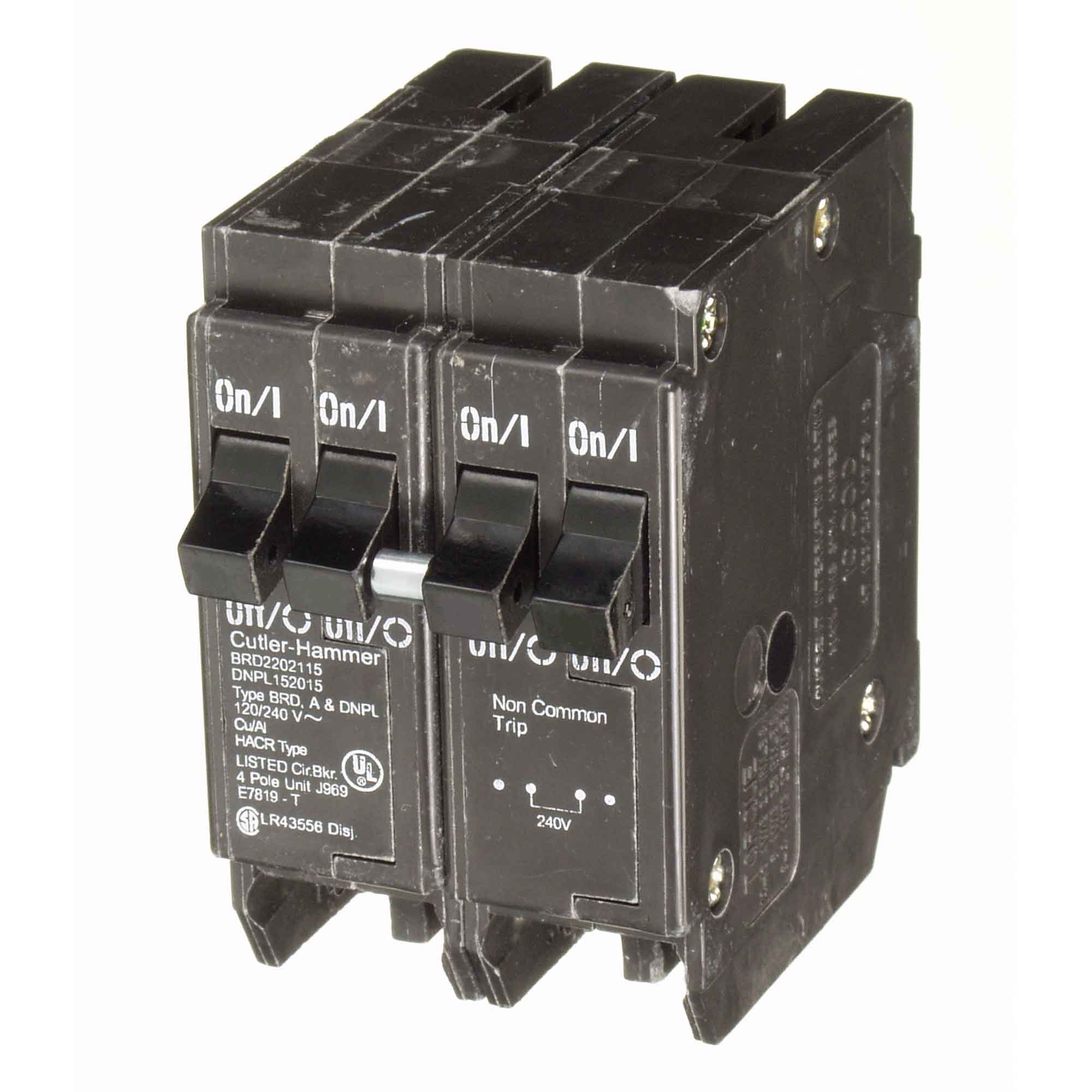 Disjoncteur BR QUAD unipolaire/bipolaire , 15 A/30 A