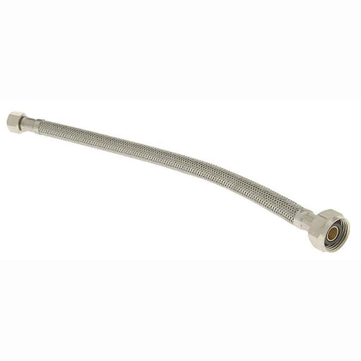 Tuyau d'alimentation, tressé, acier inoxydable, robinet, 3/8'' x 12''