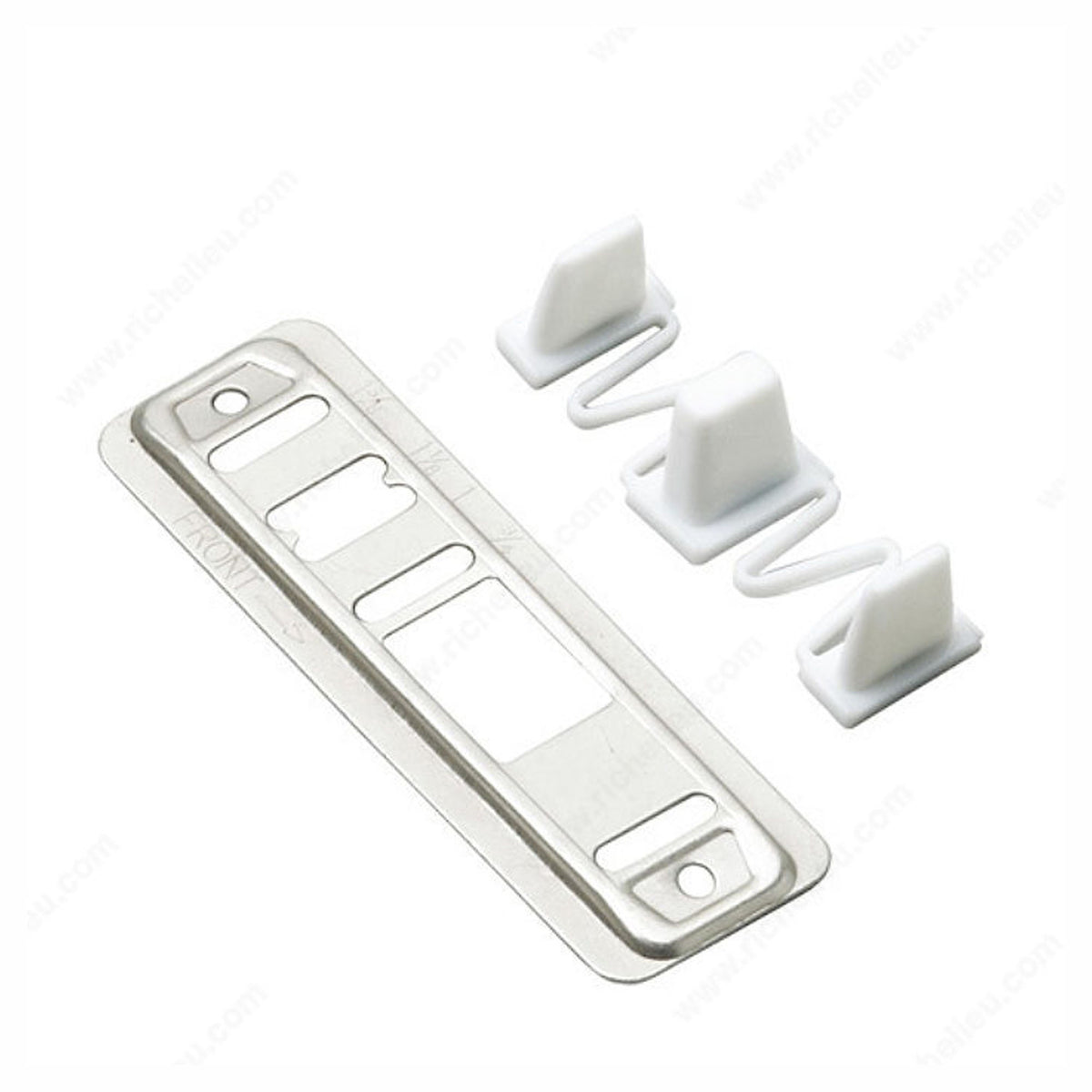 Guide de plancher réglable pour porte coulissante, plastique / métal