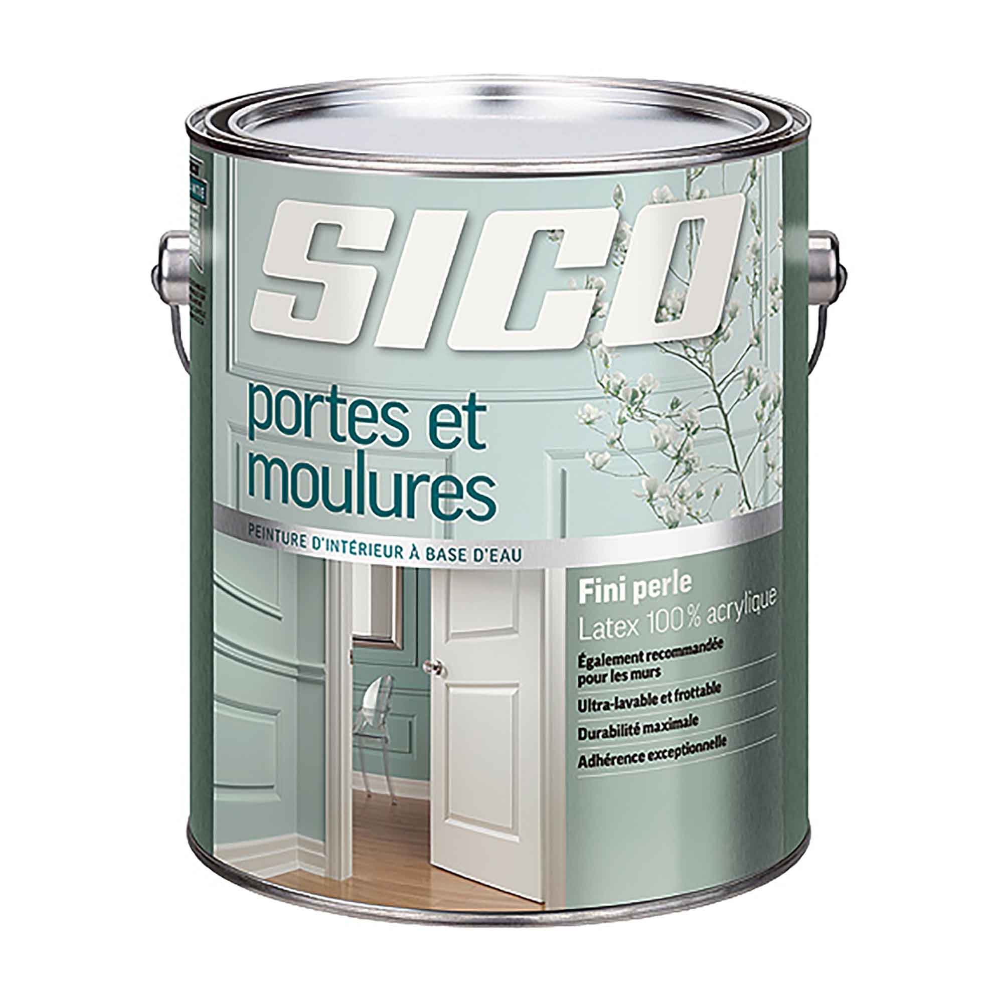 Peinture intérieure au latex pour portes et moulures, Base 3, 3,5 litres